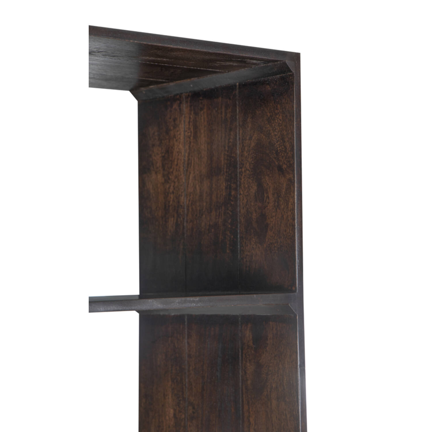 Cabinet 75x40x200 cm QUYN mango wood chocolate brown+black
