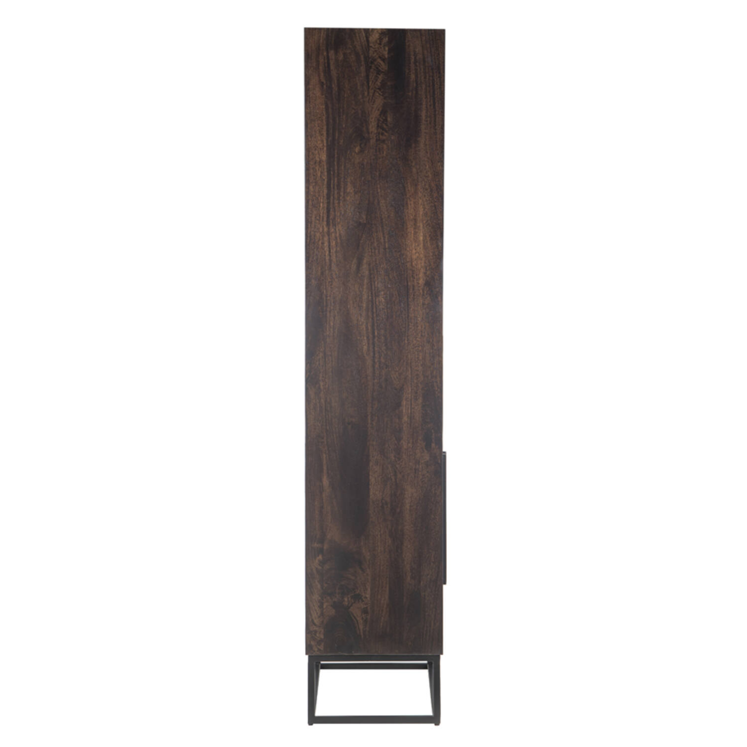 Cabinet 75x40x200 cm QUYN mango wood chocolate brown+black