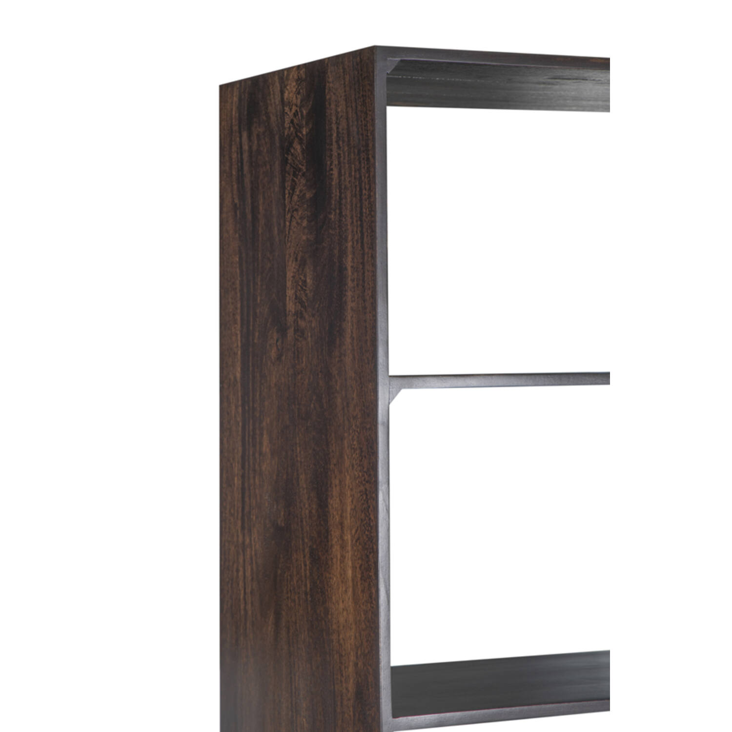 Cabinet 75x40x200 cm QUYN mango wood chocolate brown+black