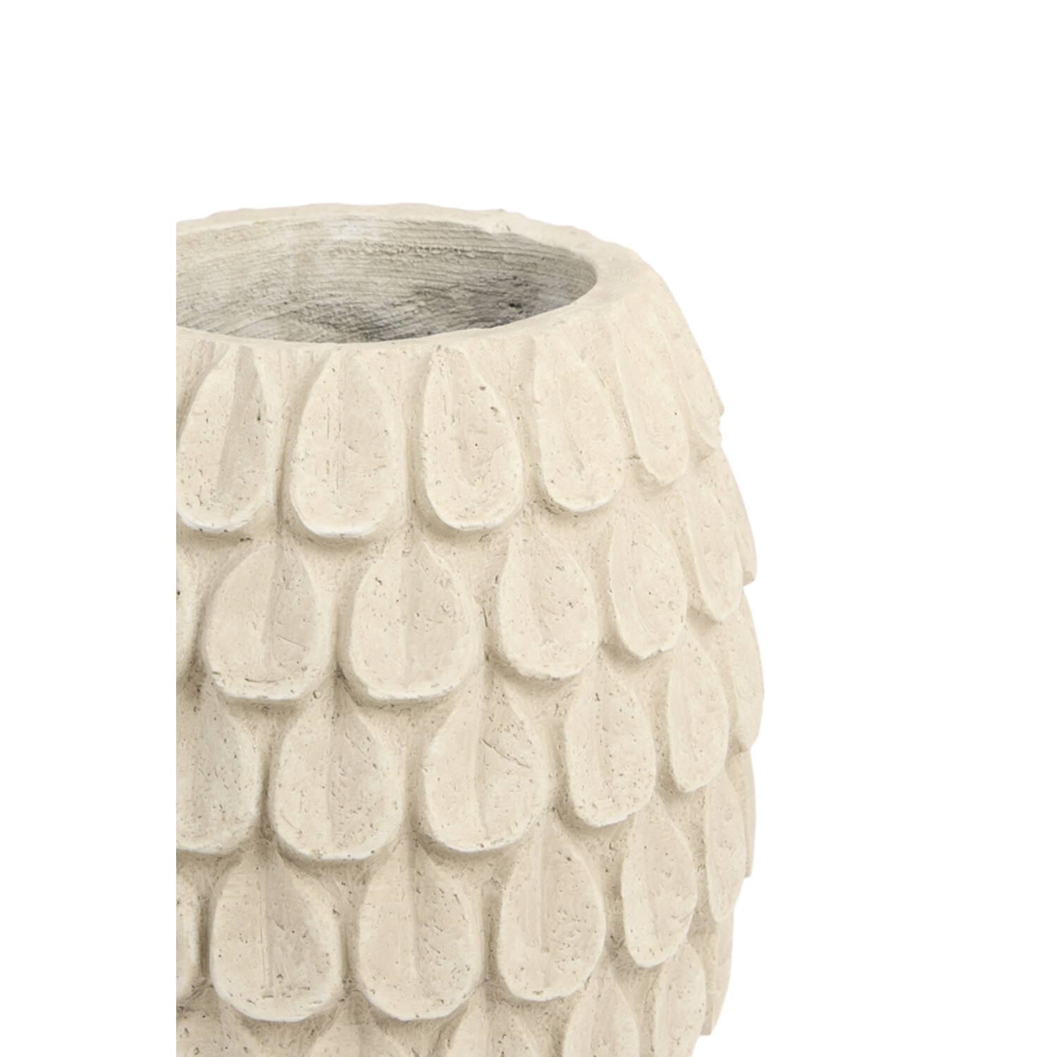 Pot Ø34,5x49 cm TORCY beige
