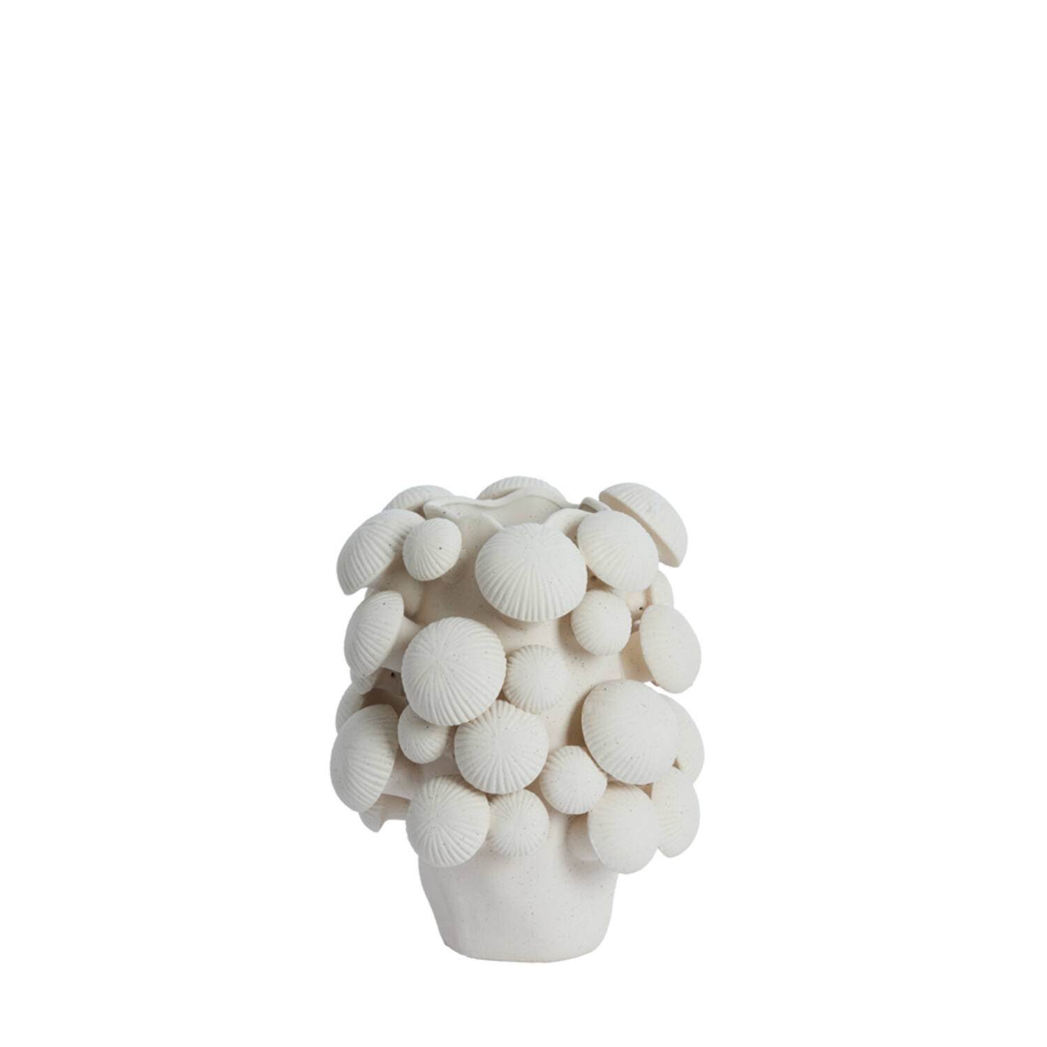 Vase deco 23,5x23x32 cm PLENTZIA matt cream