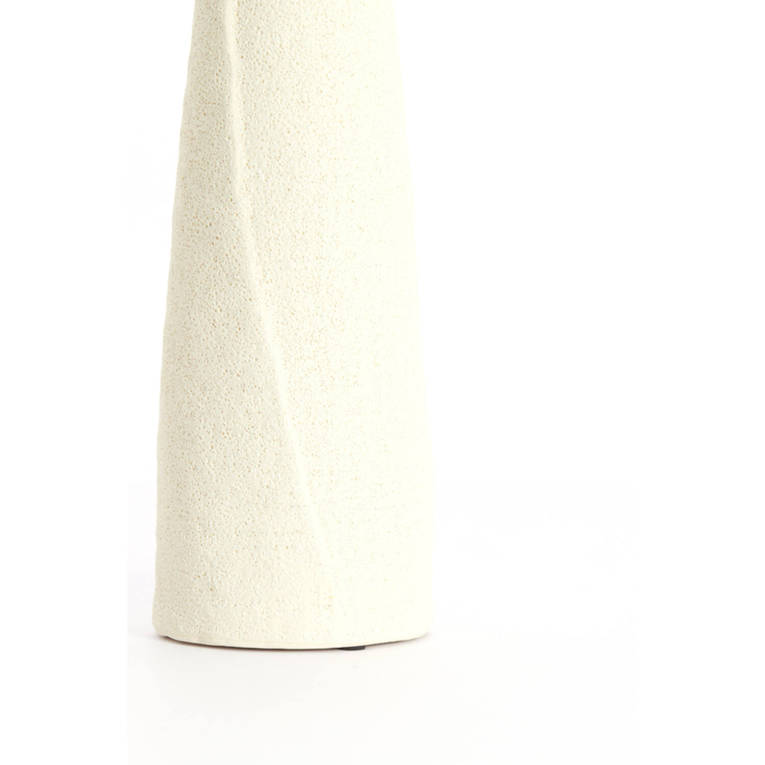 Vaas deco Ø11x45 cm SETIMMO keramiek mat crème