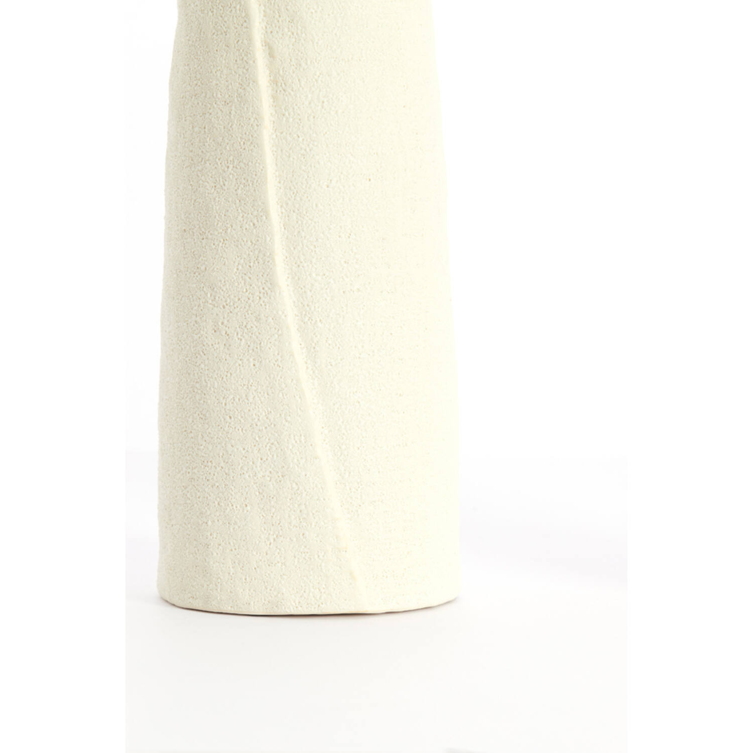 Vaas deco Ø12x55,5 cm SETIMMO keramiek mat crème