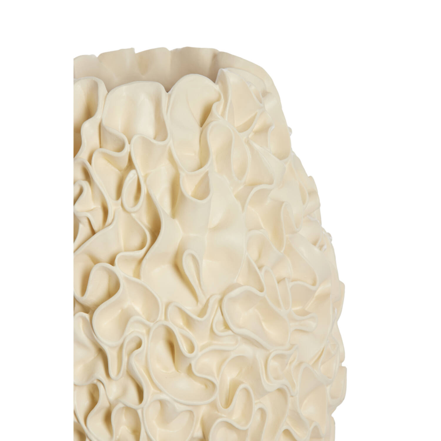 Vaas deco Ø28x29 cm AGELLO crème
