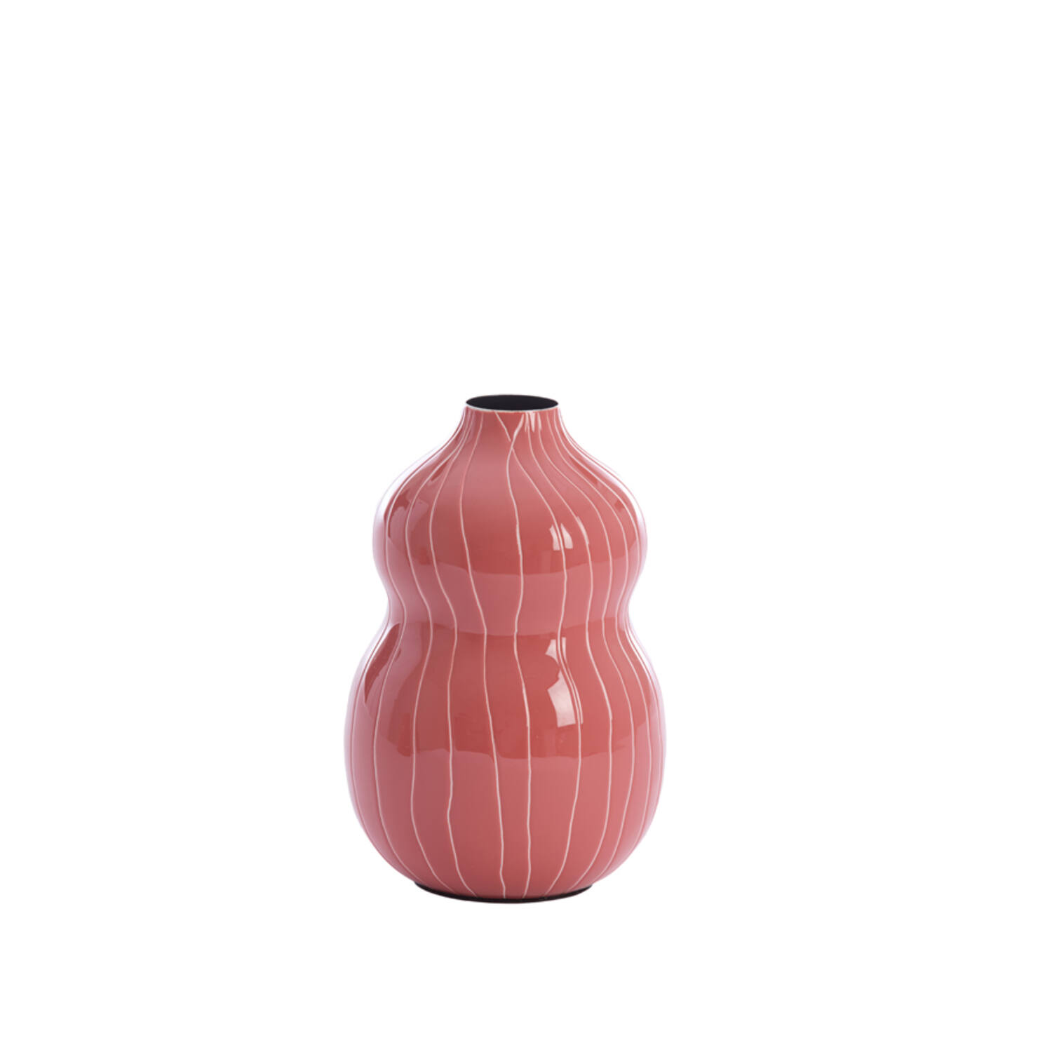 Vase Ancien Décoratif ODA N°164 - Hauteur 14 Cm - Style Art Déco - Céramique Peinte - Occasion