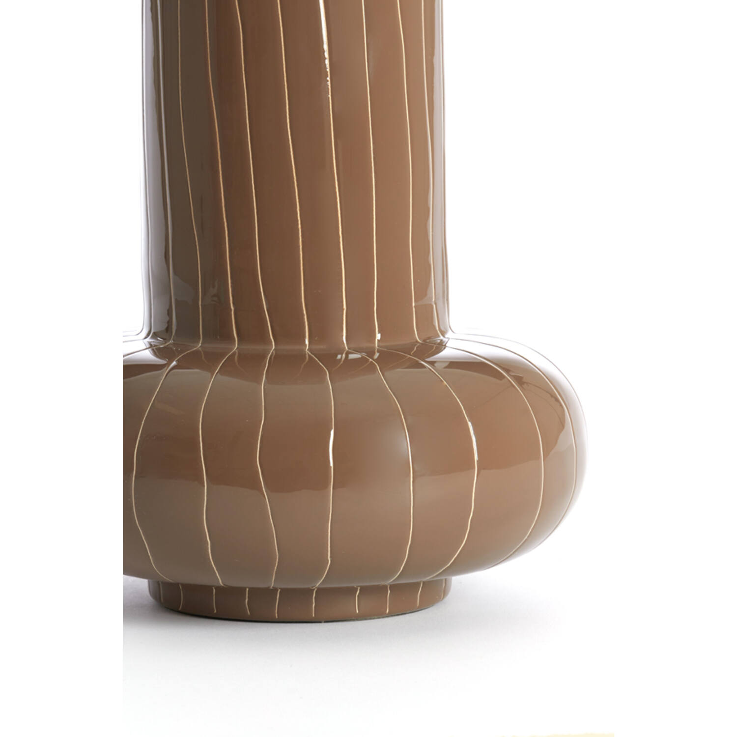 Vase deco Ø23x33 cm ASANO brown-cream