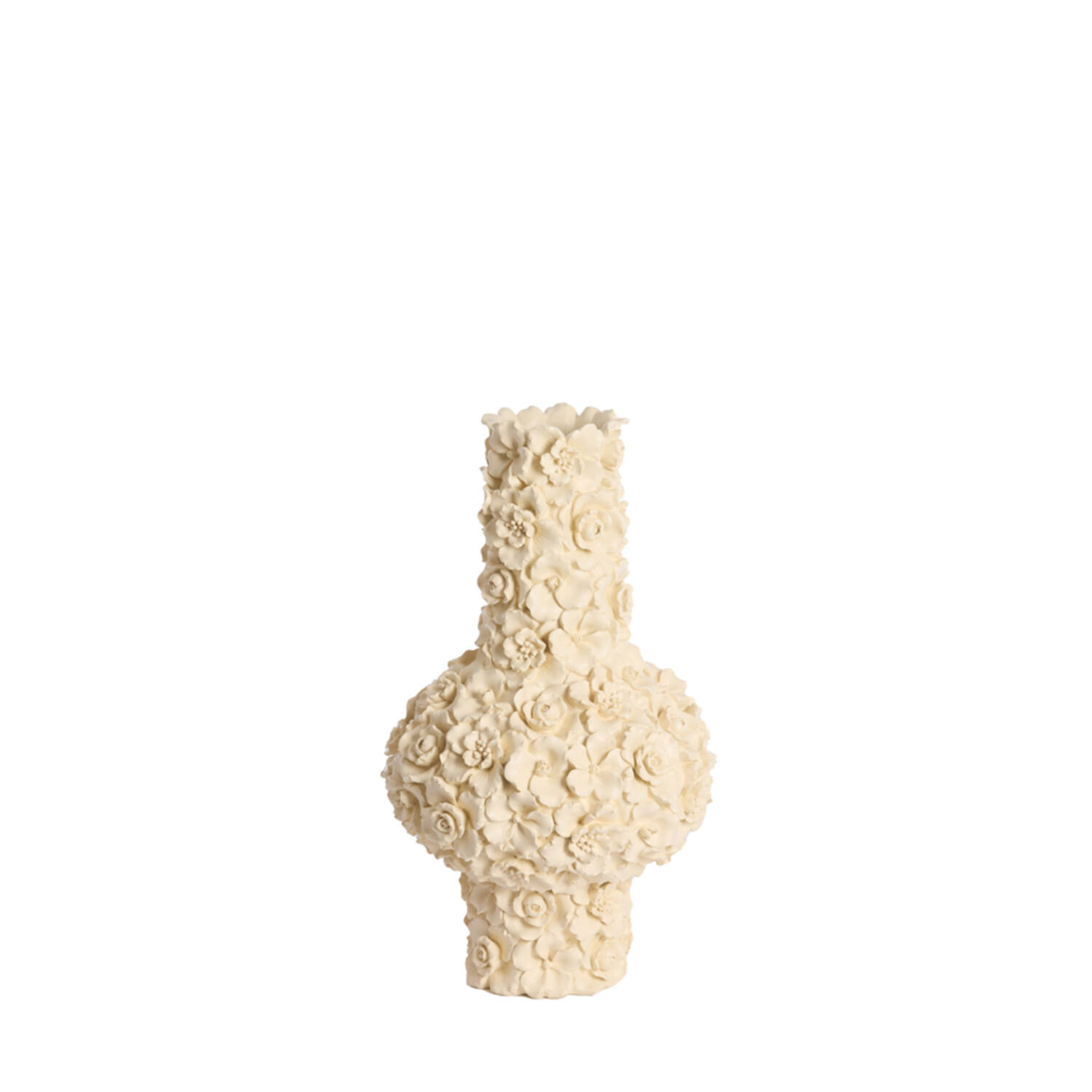 Vase deco Ø27,5x46,5 cm GYULA cream