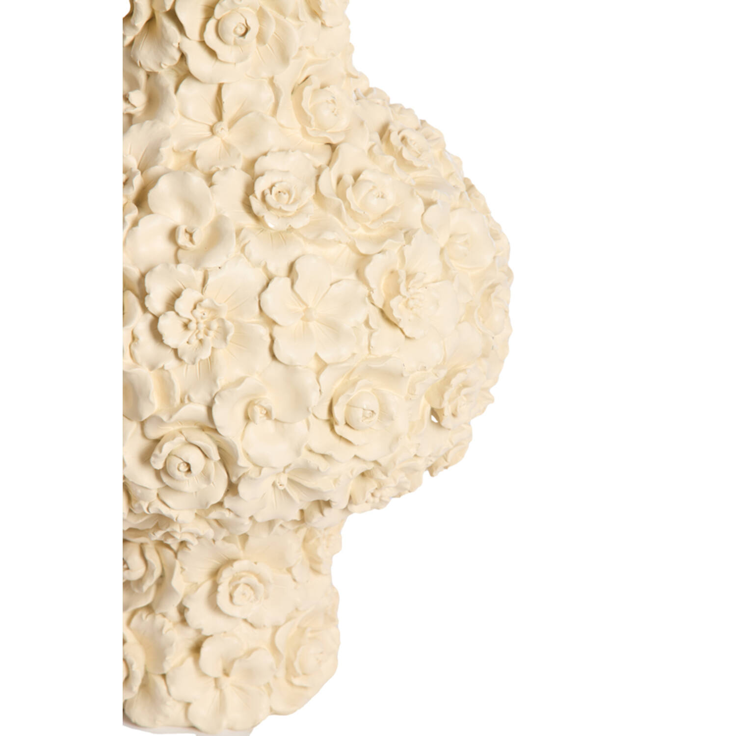 Vase deco Ø27,5x46,5 cm GYULA cream