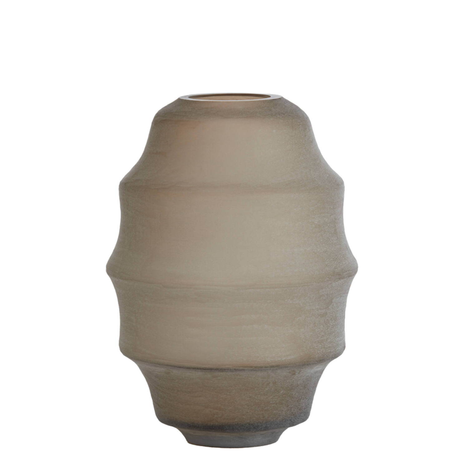 Vase Ø31x42 cm NAYORO glass matt light brown