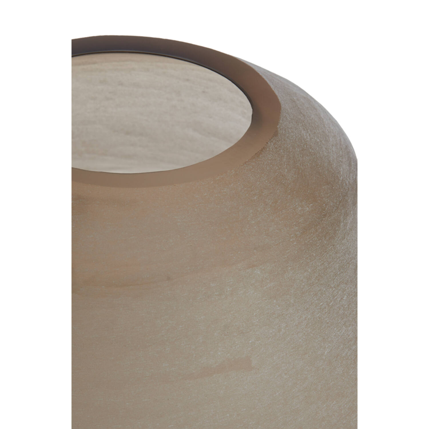 Vase Ø31x42 cm NAYORO glass matt light brown