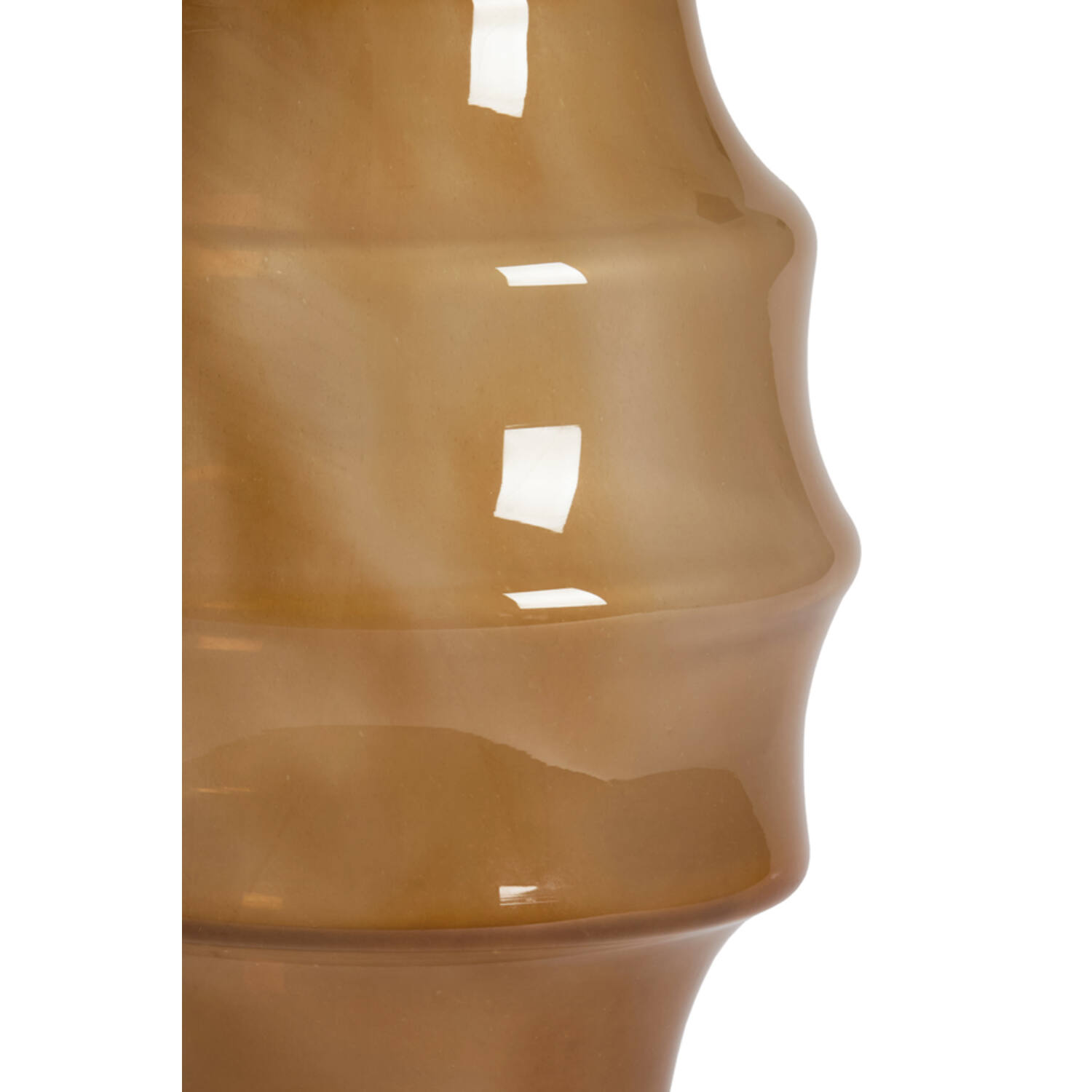 Vase Ø31x42 cm NAYORO glass shiny amber