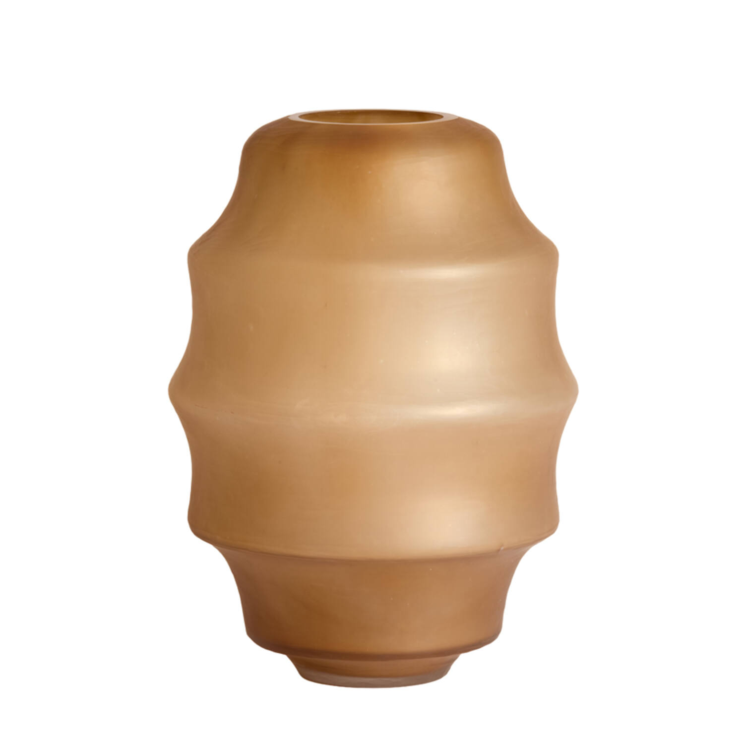Vase Ø31x42 cm NAYORO glass matt amber