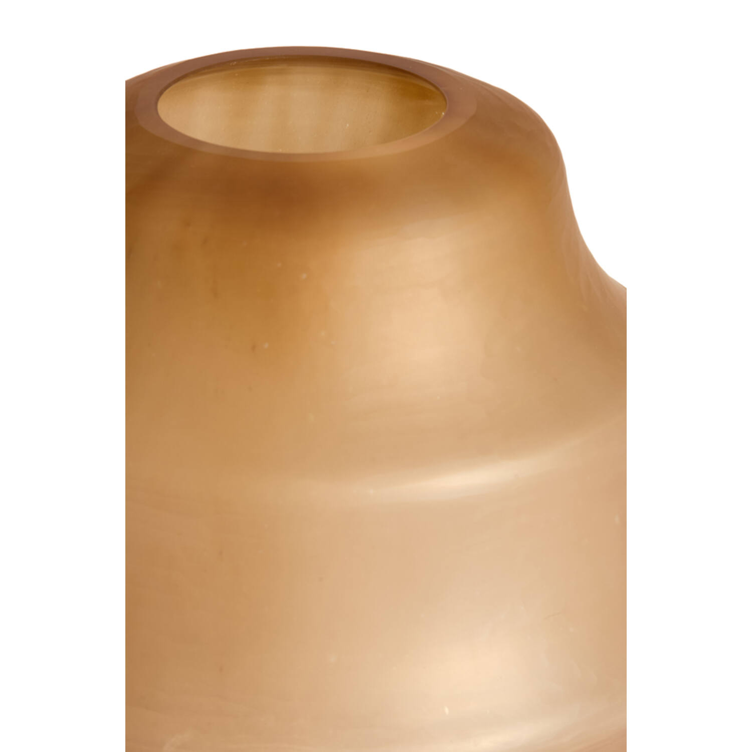Vase Ø31x42 cm NAYORO glass matt amber