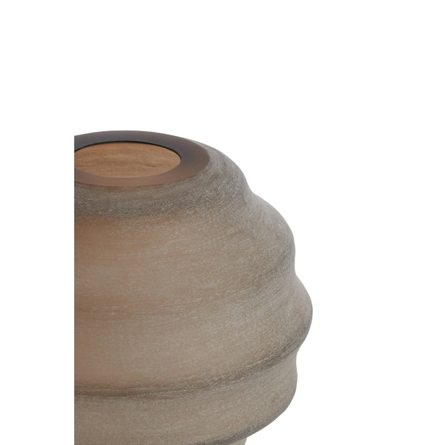 Vase Ø32,5x29 cm NAYORO glass matt light brown