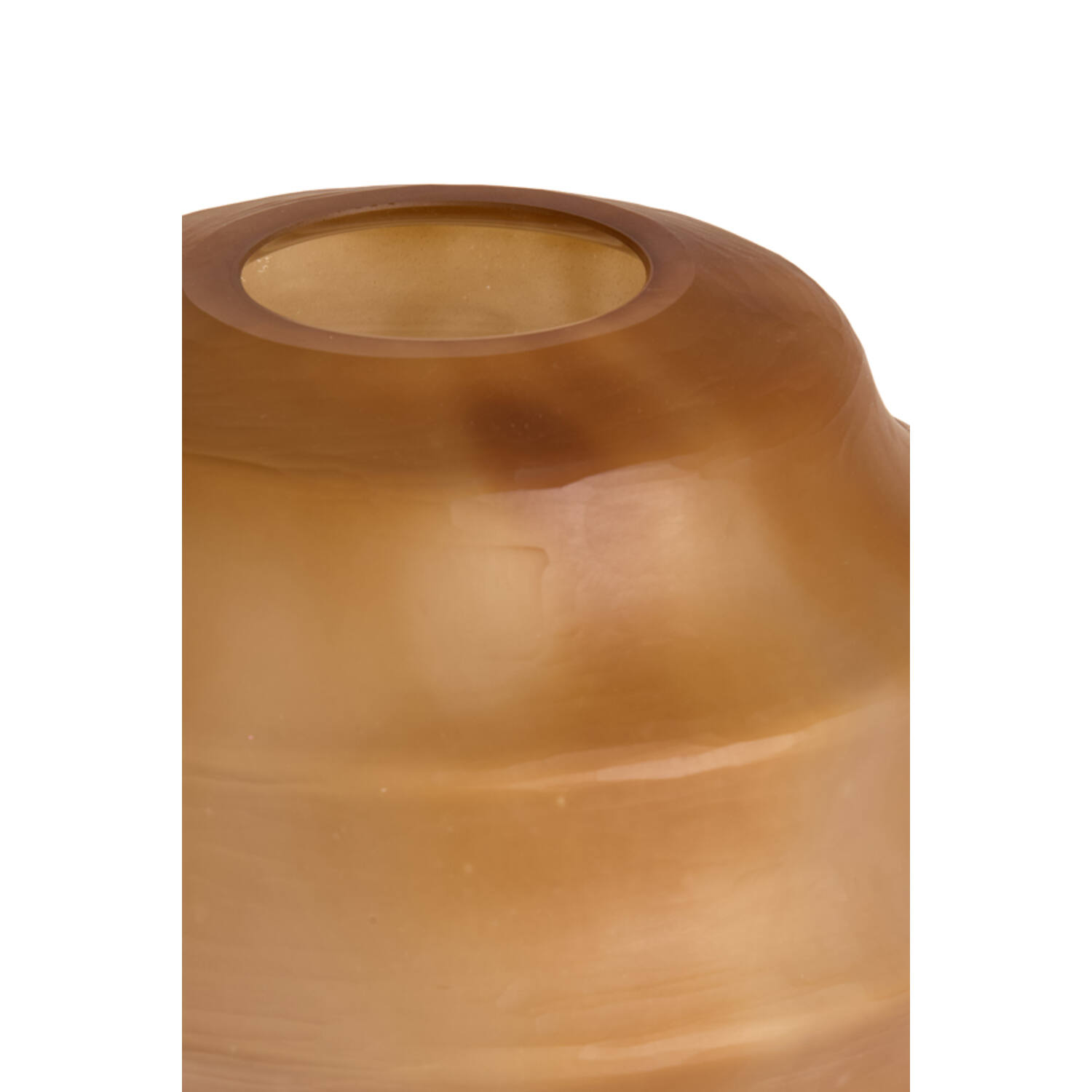 Vase Ø32,5x29 cm NAYORO glass matt amber