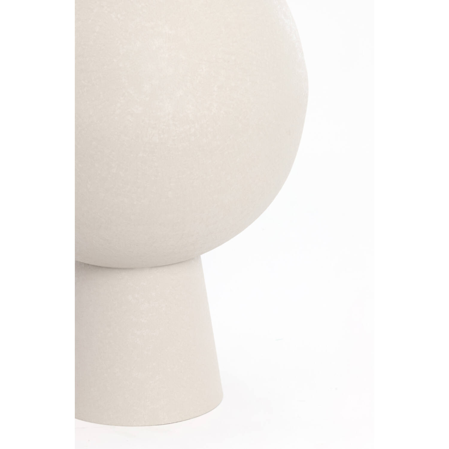 Vaas deco Ø39x83 cm CHEDI mat licht grijs