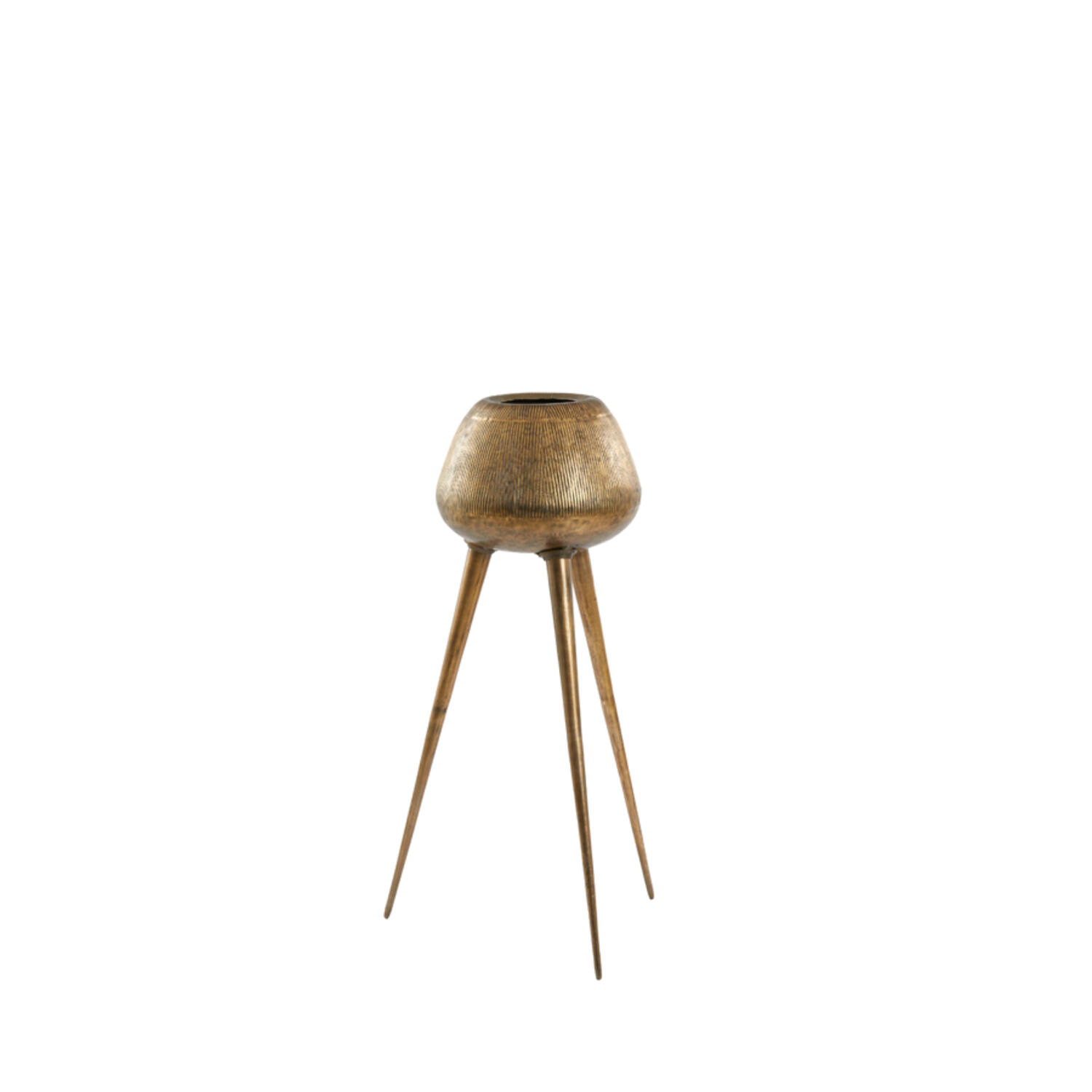 Pot on base deco Ø44x124 cm MARIELLE gold