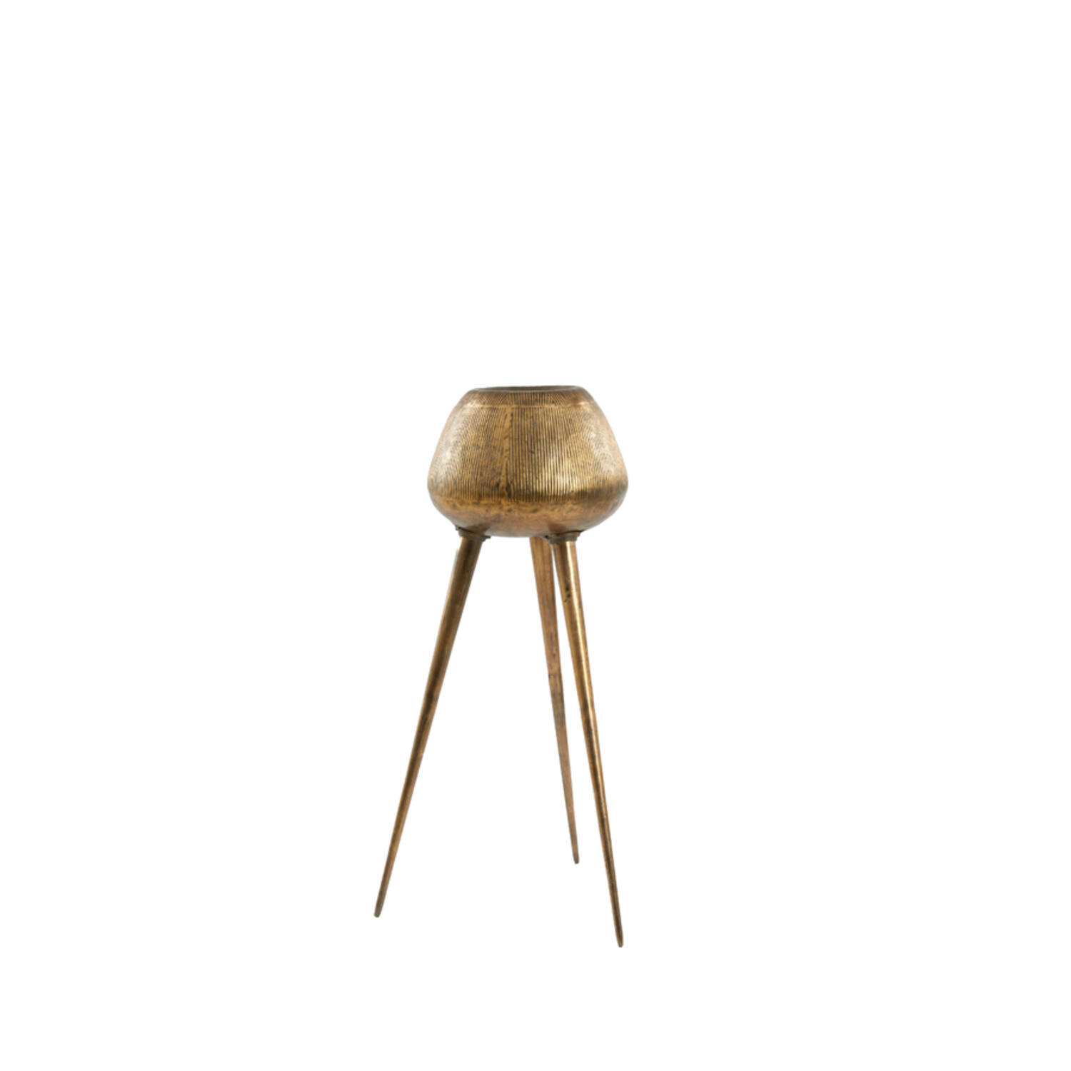 Pot on base deco Ø44x124 cm MARIELLE gold