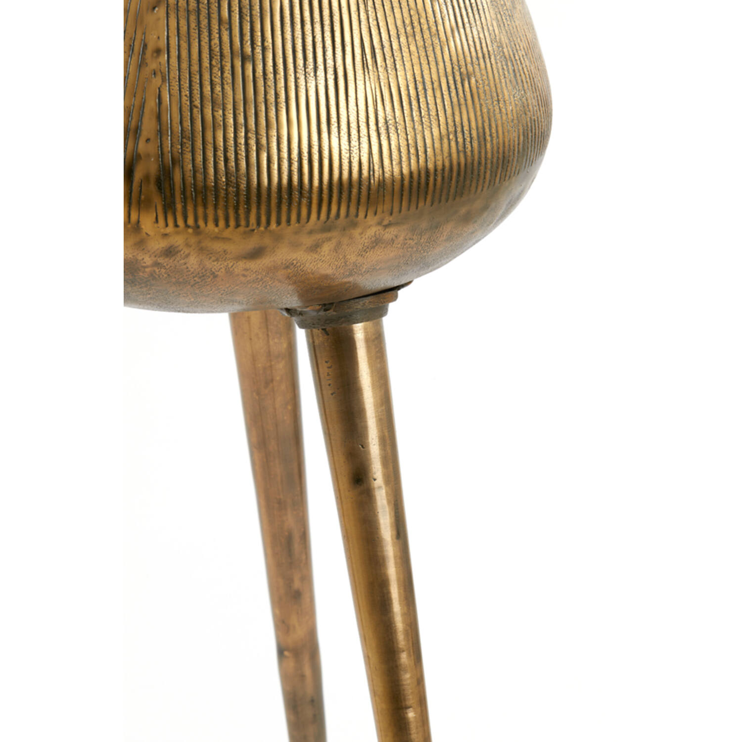 Pot on base deco Ø44x124 cm MARIELLE gold