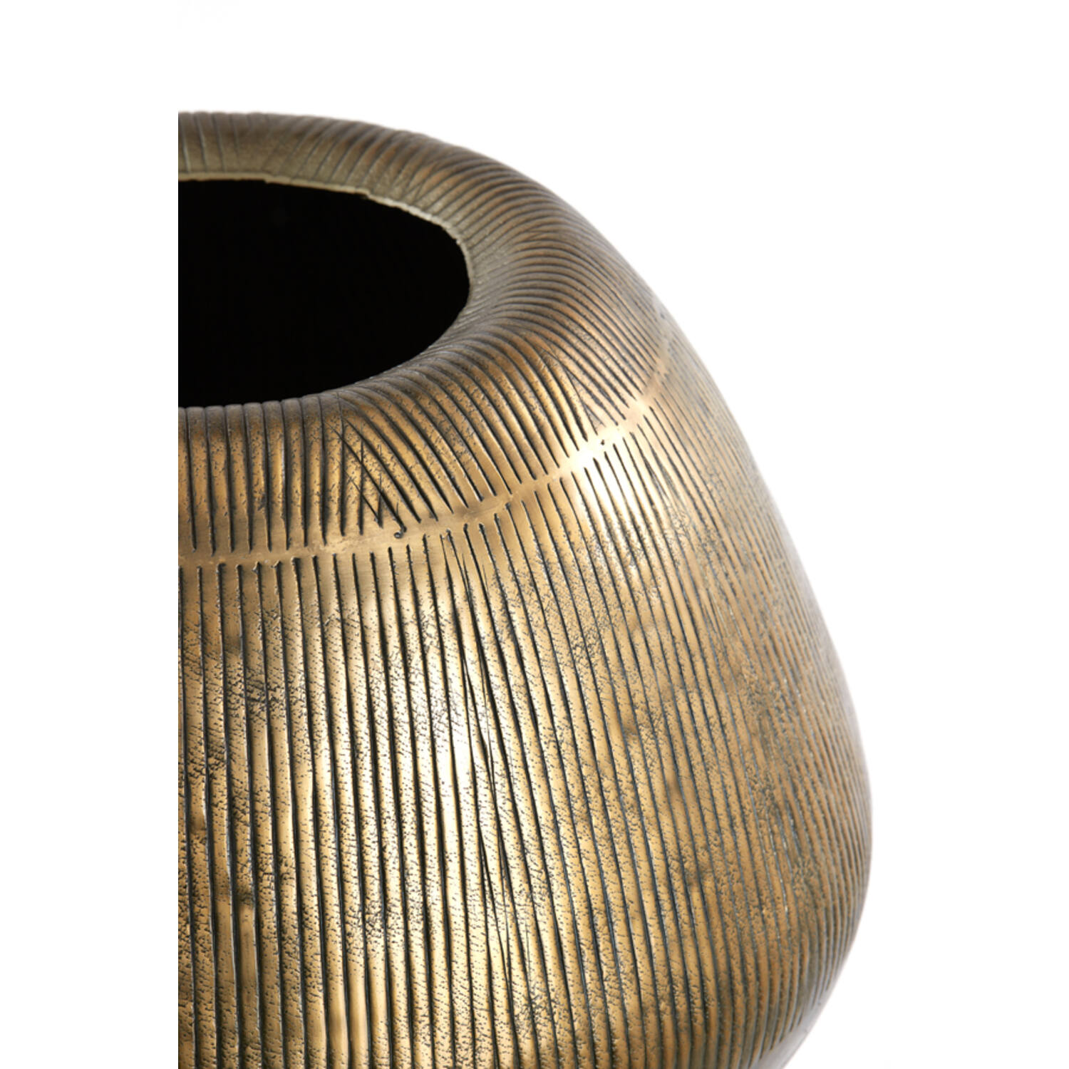 Pot on base deco Ø44x124 cm MARIELLE gold