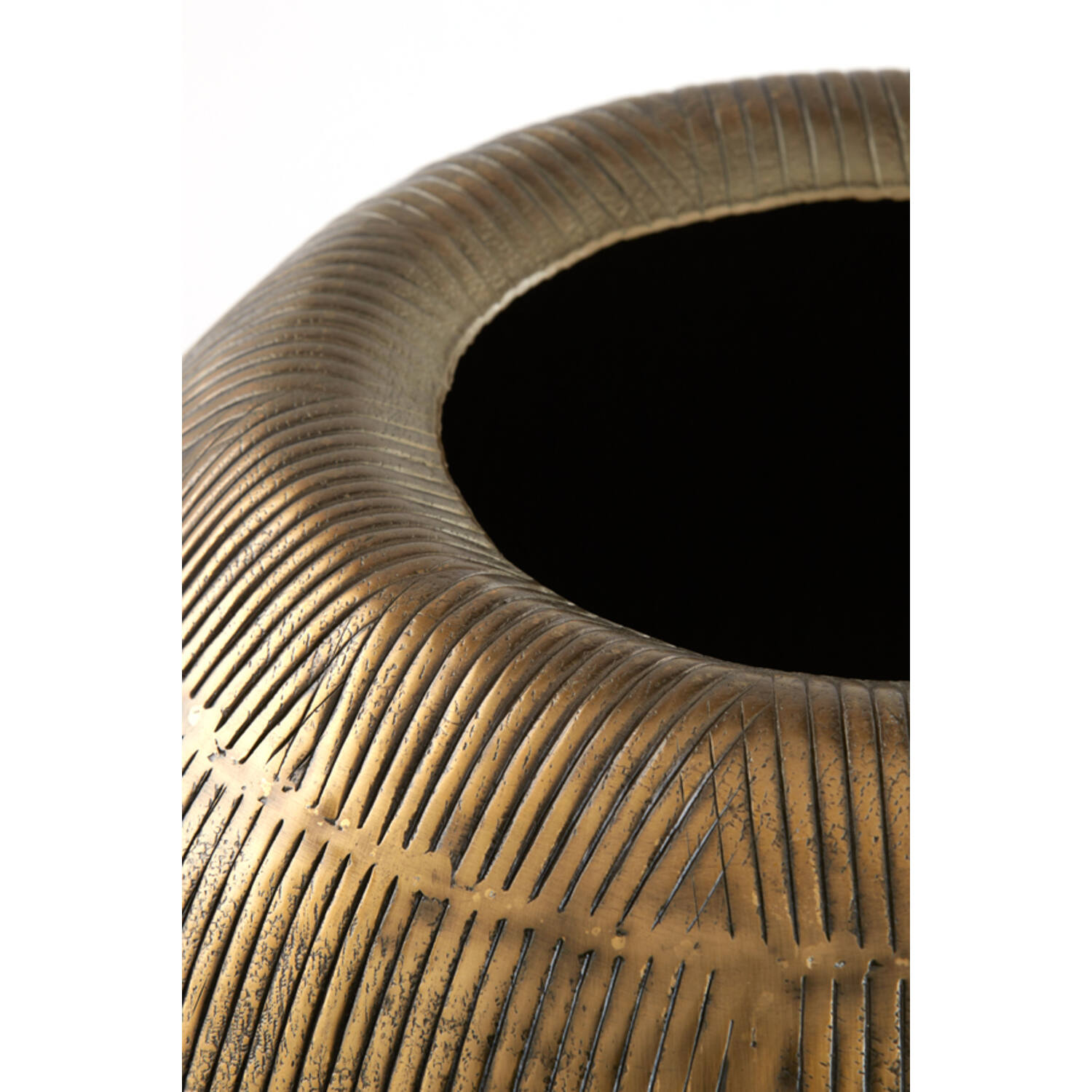 Pot on base deco Ø44x124 cm MARIELLE gold