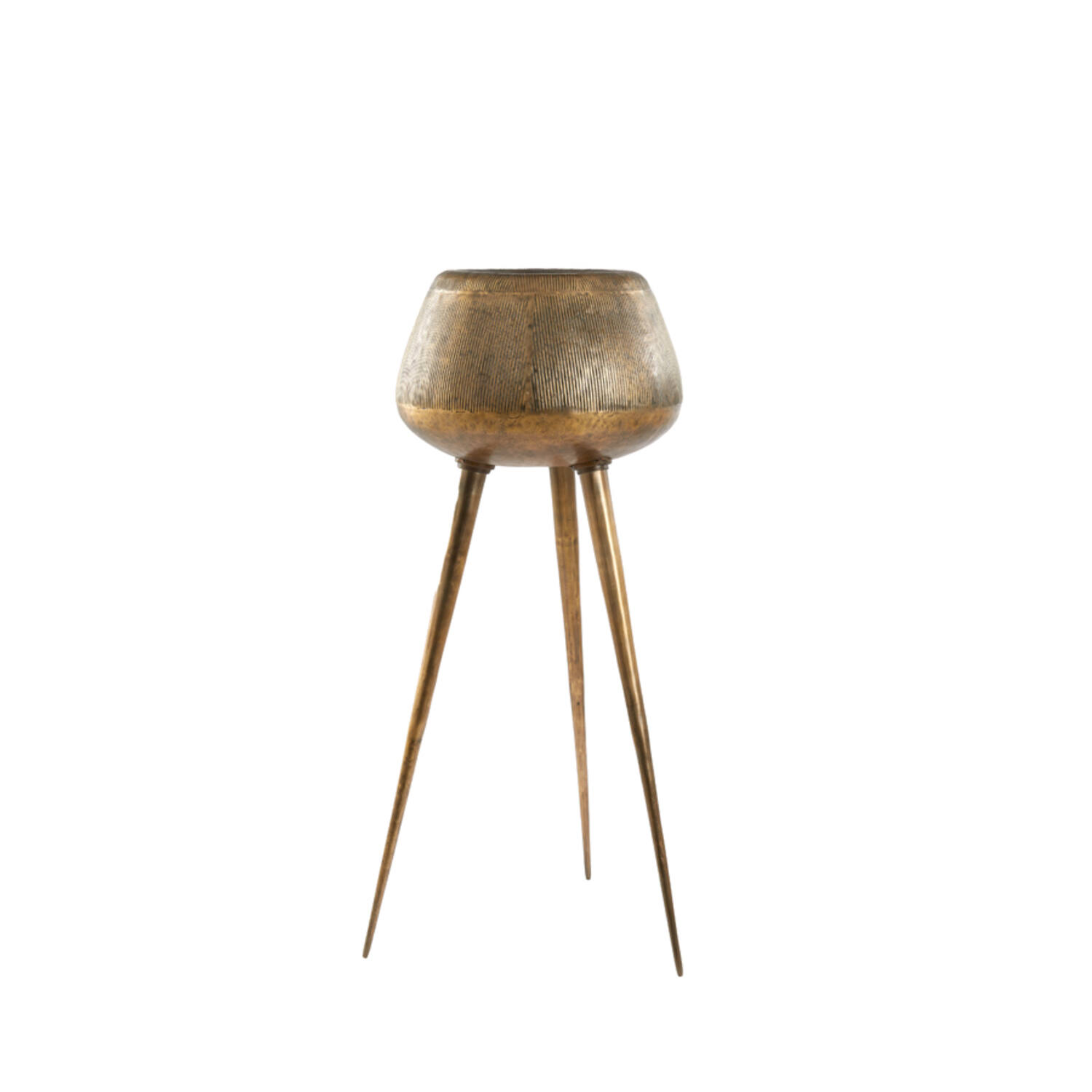Pot on base deco Ø75x149 cm MARIELLE gold