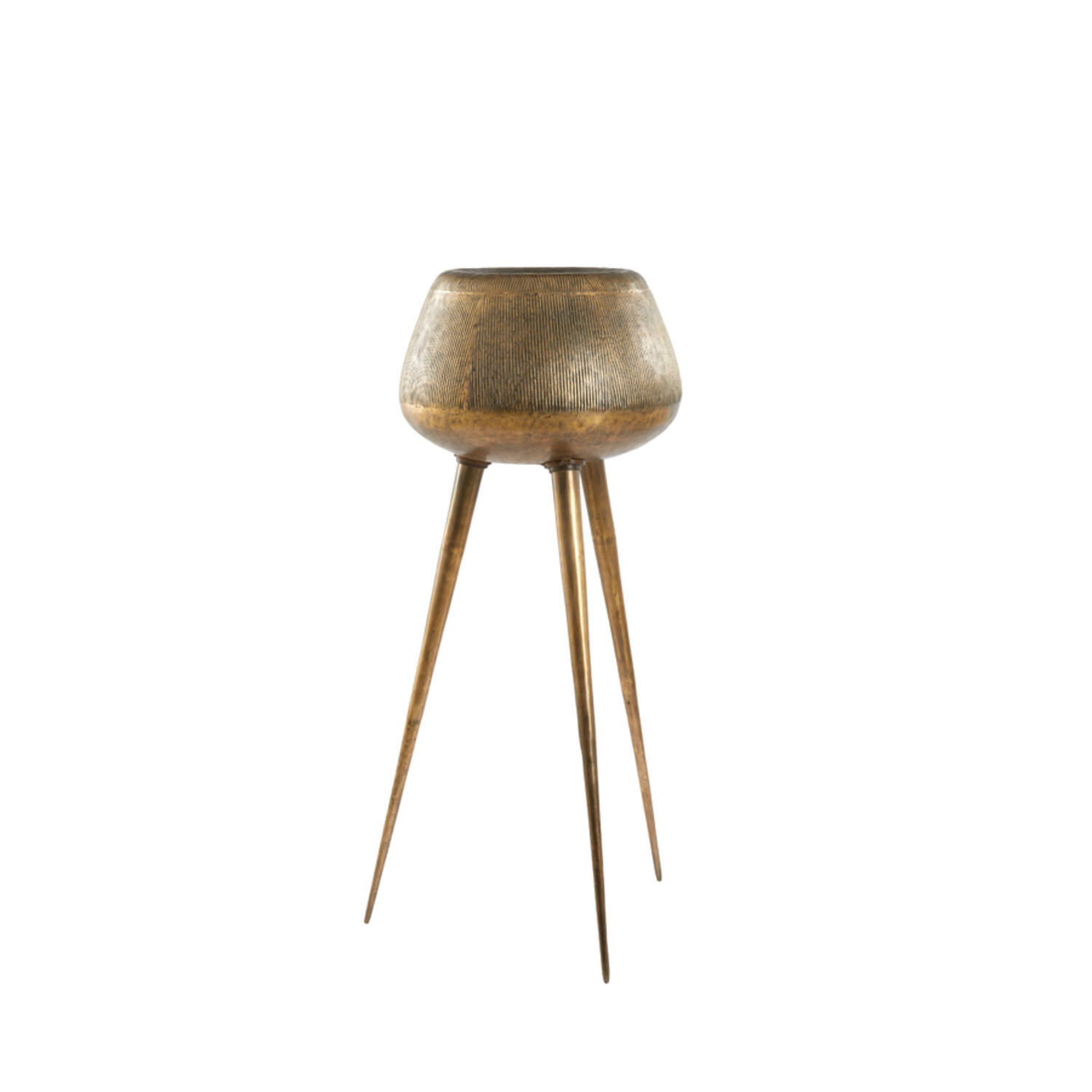Pot on base deco Ø75x149 cm MARIELLE gold