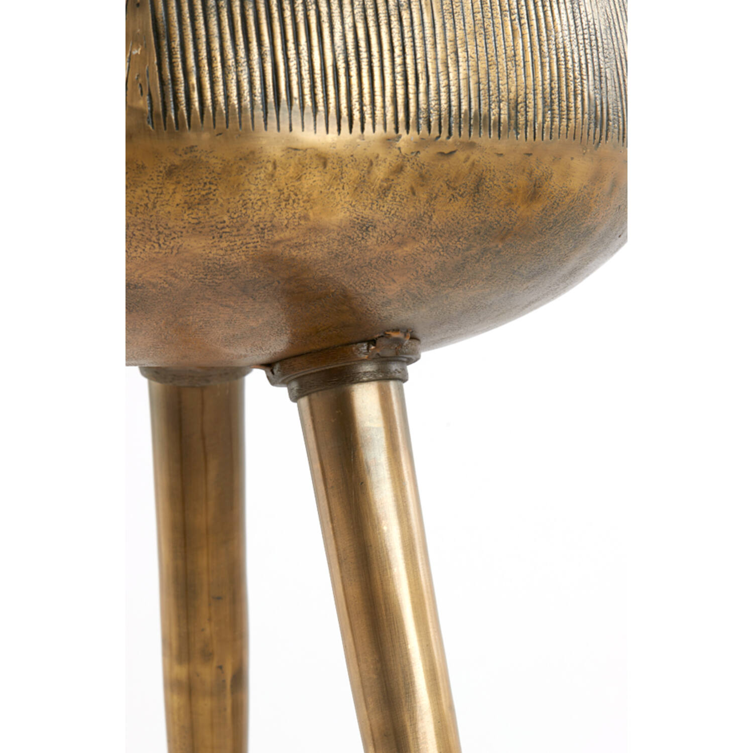 Pot on base deco Ø75x149 cm MARIELLE gold