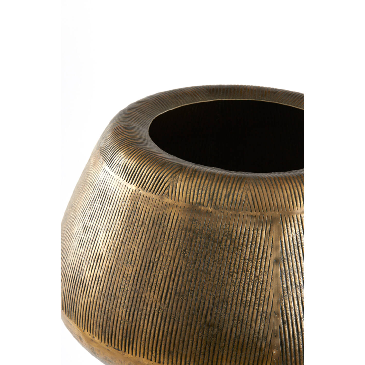 Pot on base deco Ø75x149 cm MARIELLE gold