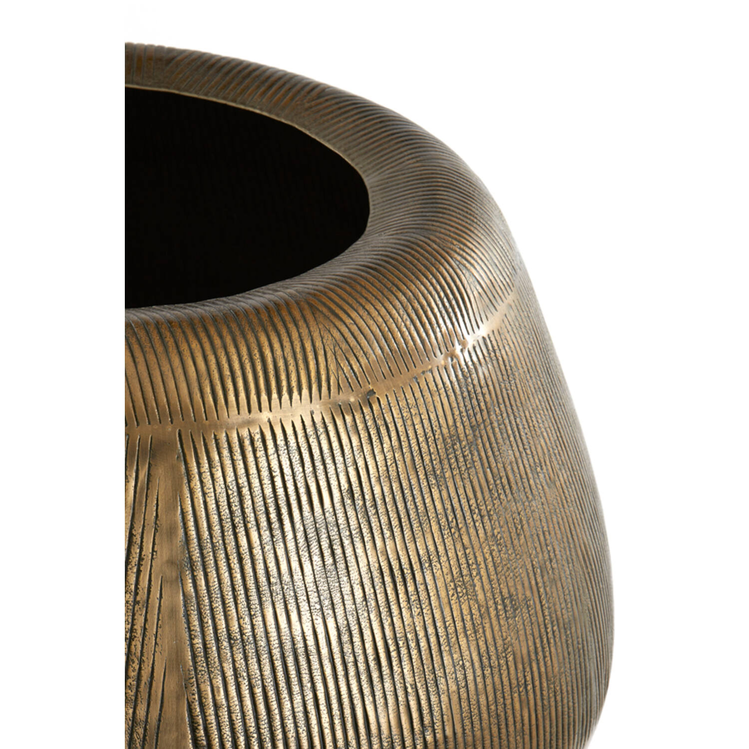 Pot on base deco Ø75x149 cm MARIELLE gold