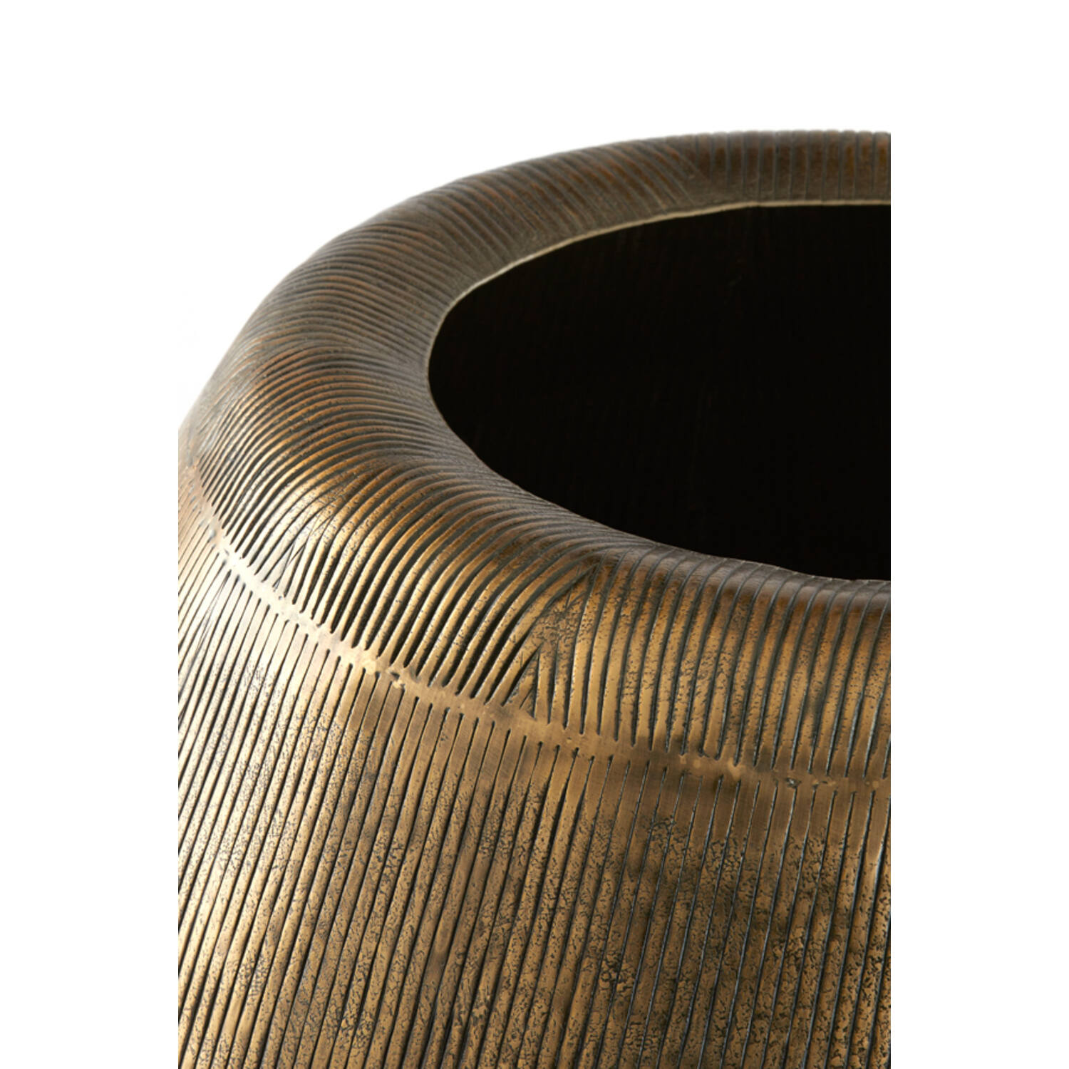 Pot on base deco Ø75x149 cm MARIELLE gold