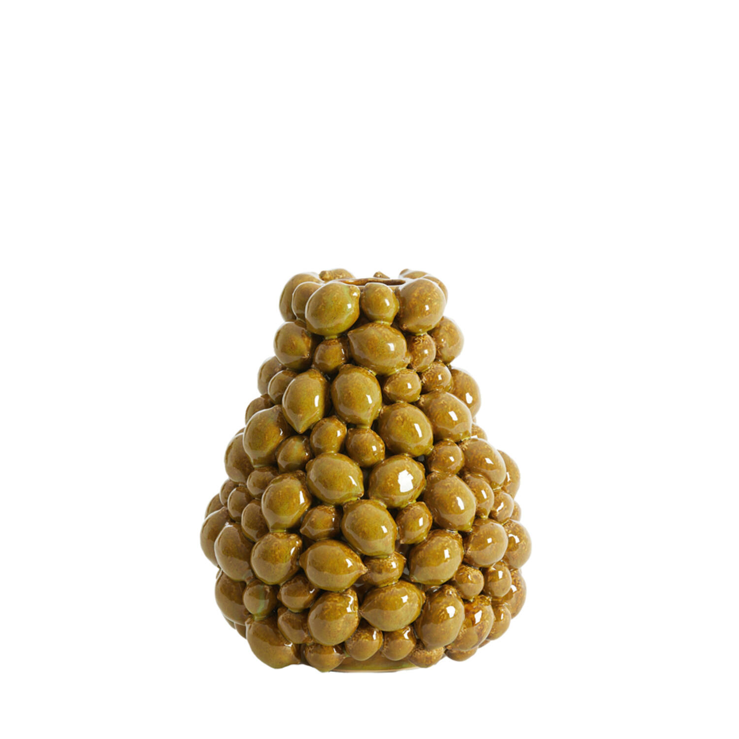 Vase deco Ø23x27 cm CITRUS ceramics brown-green