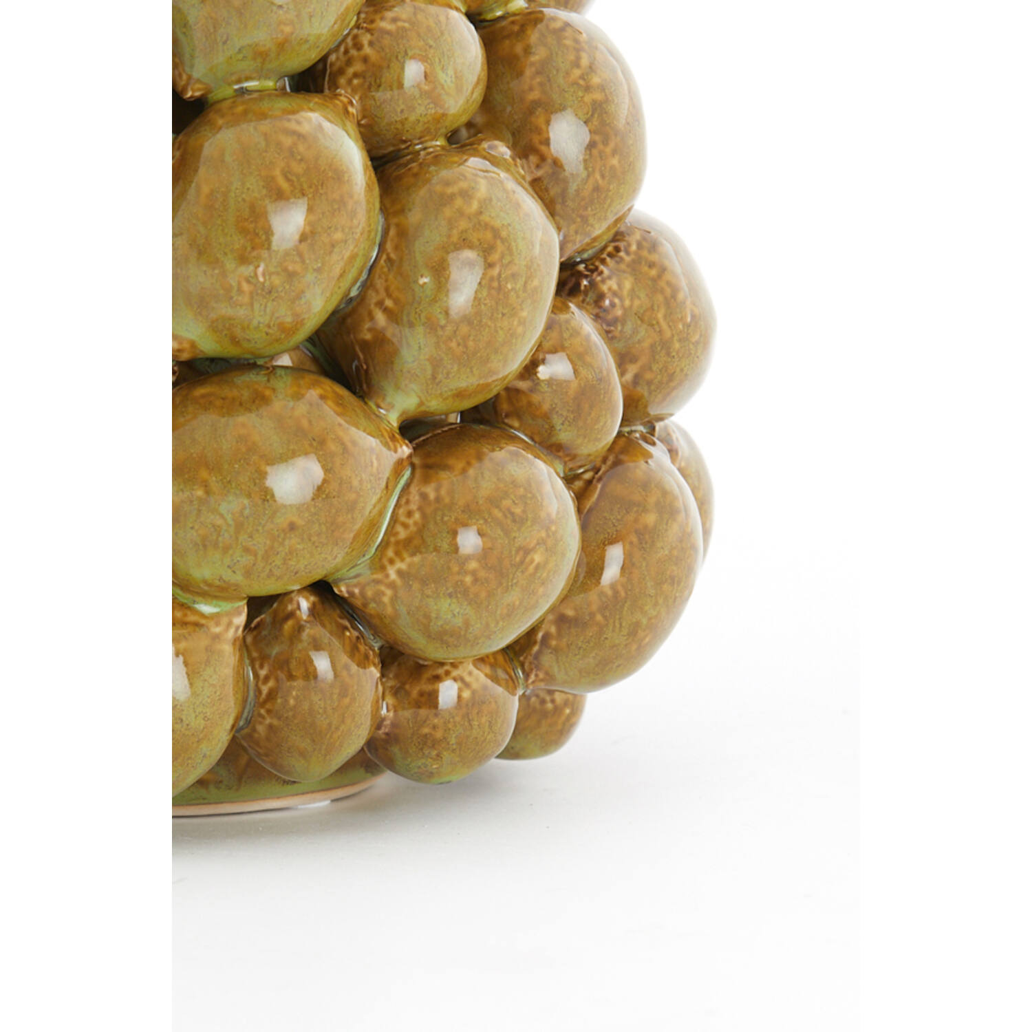 Vase deco Ø23x27 cm CITRUS ceramics brown-green