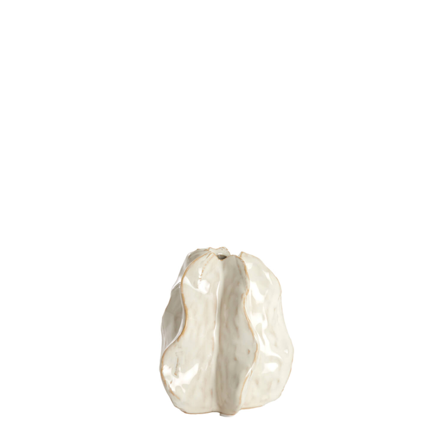 Vaas deco 10,5x9,5x11,5 cm IDRIJA keramiek crème