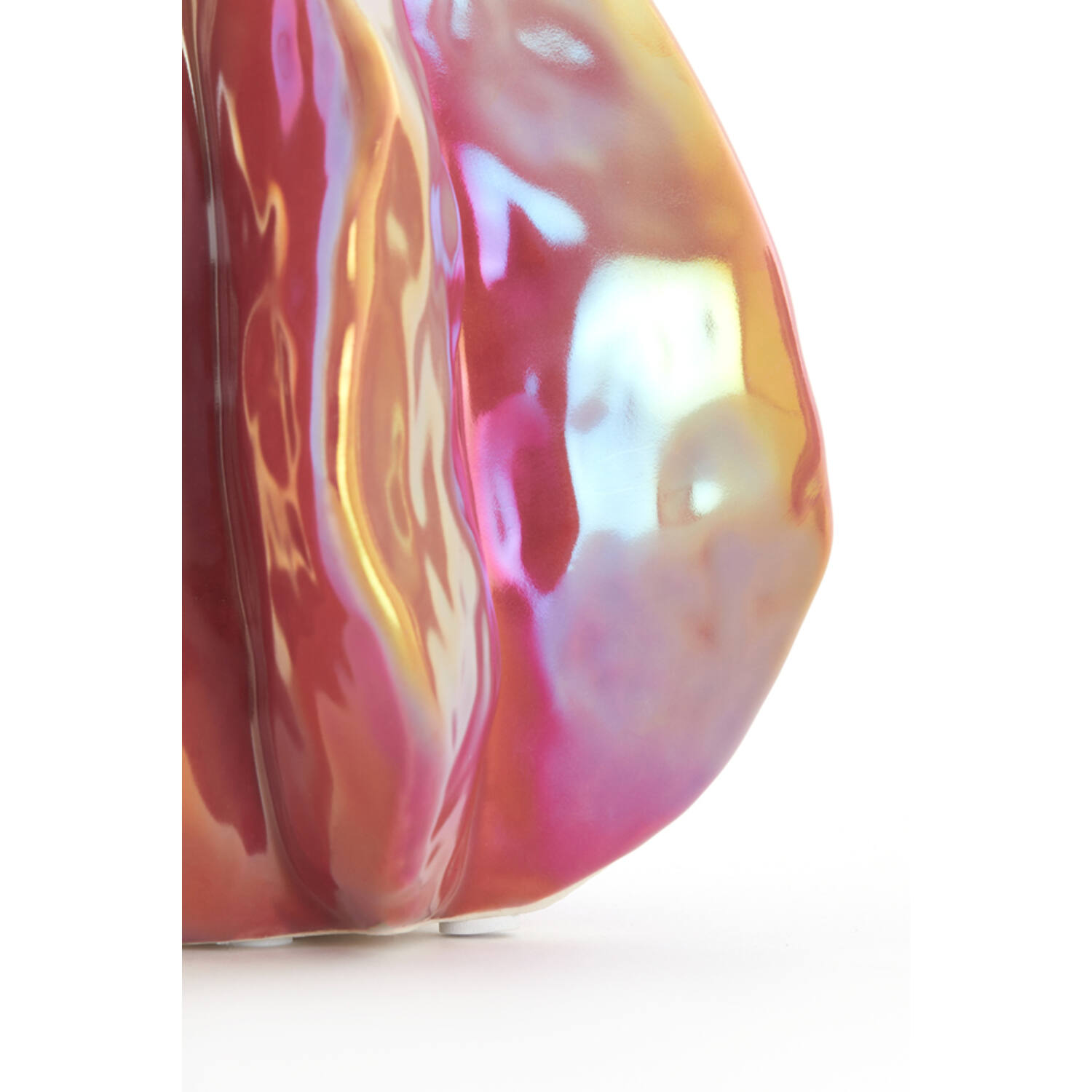 Vase deco 10,5x9,5x11,5 cm IDRIJA ceramics dark pink