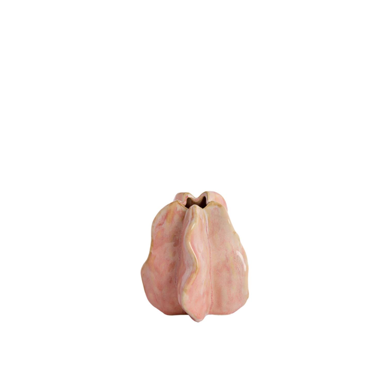 Vase deco 13,5x12x16,5 cm IDRIJA ceramics pink