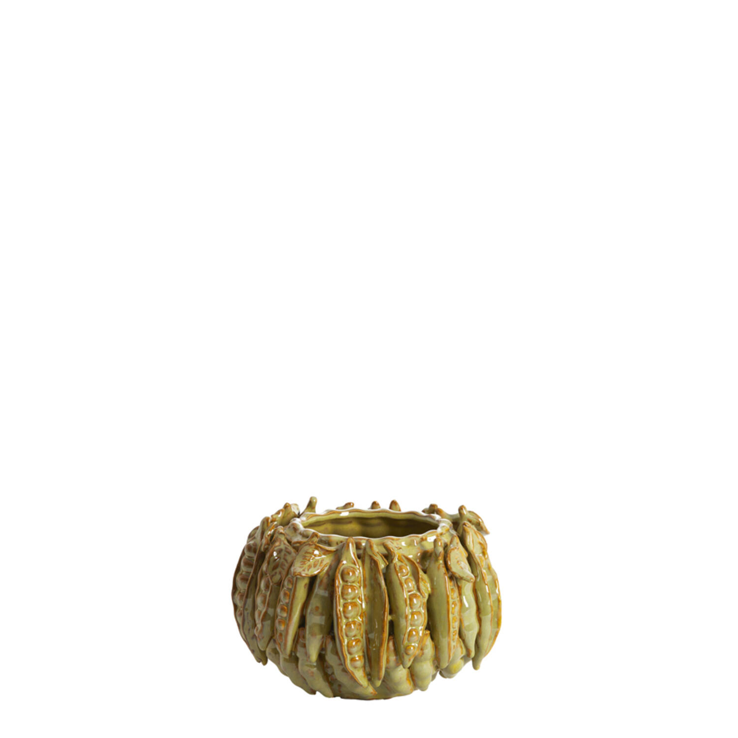 Vaas deco 23,5x22,5x15 cm FABA keramiek mat zand