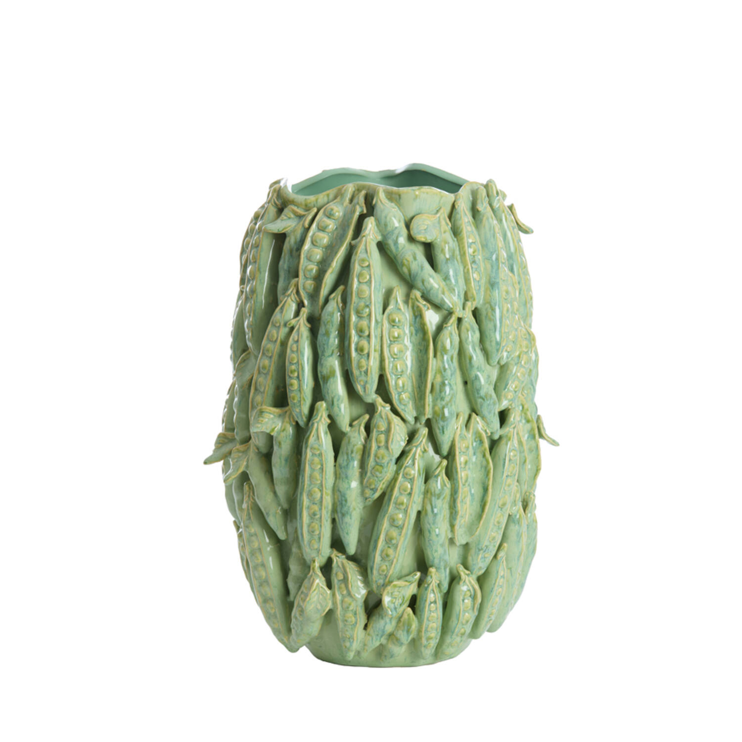 Vase deco 31,5x30,5x45 cm FABA ceramics mint green
