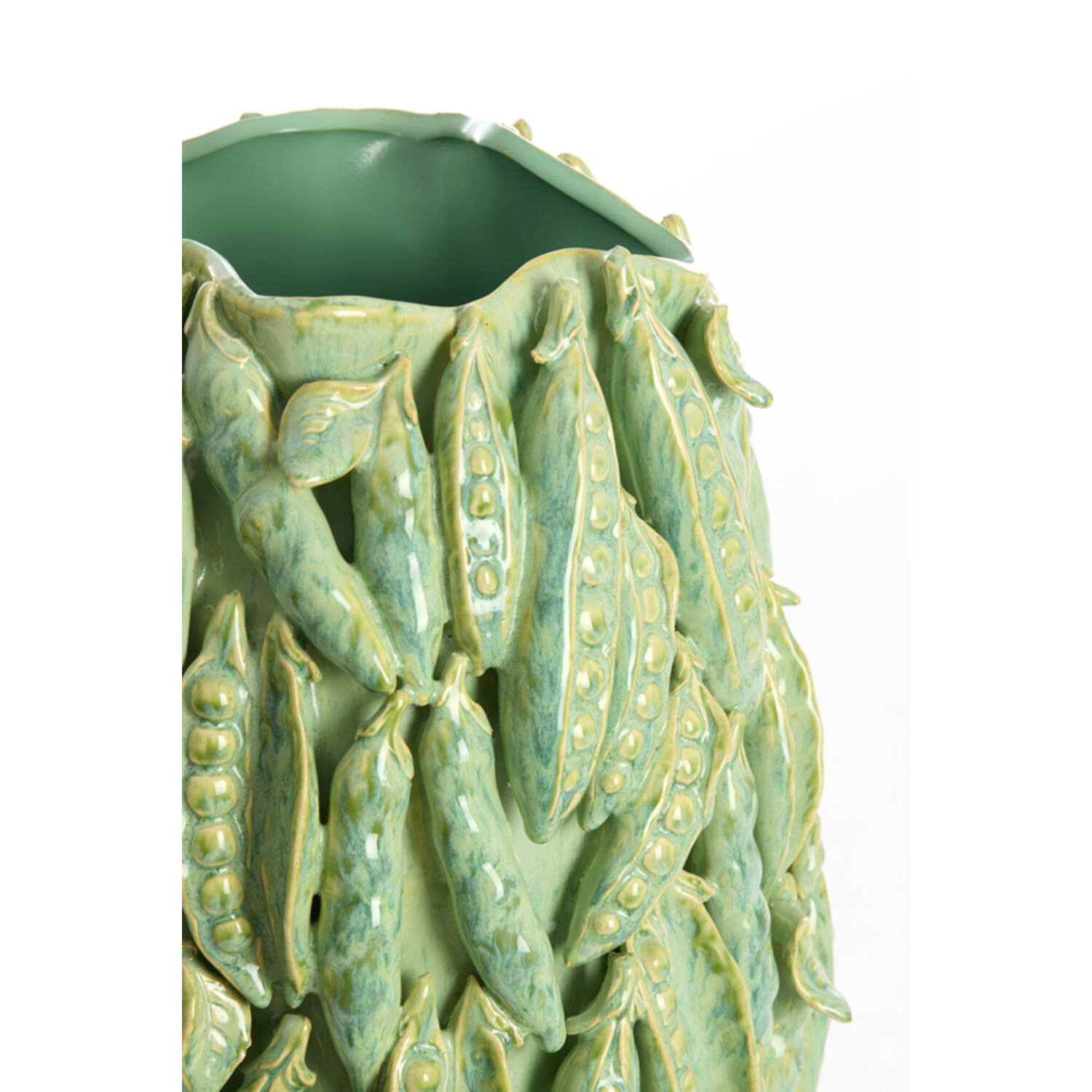Vase deco 31,5x30,5x45 cm FABA ceramics mint green