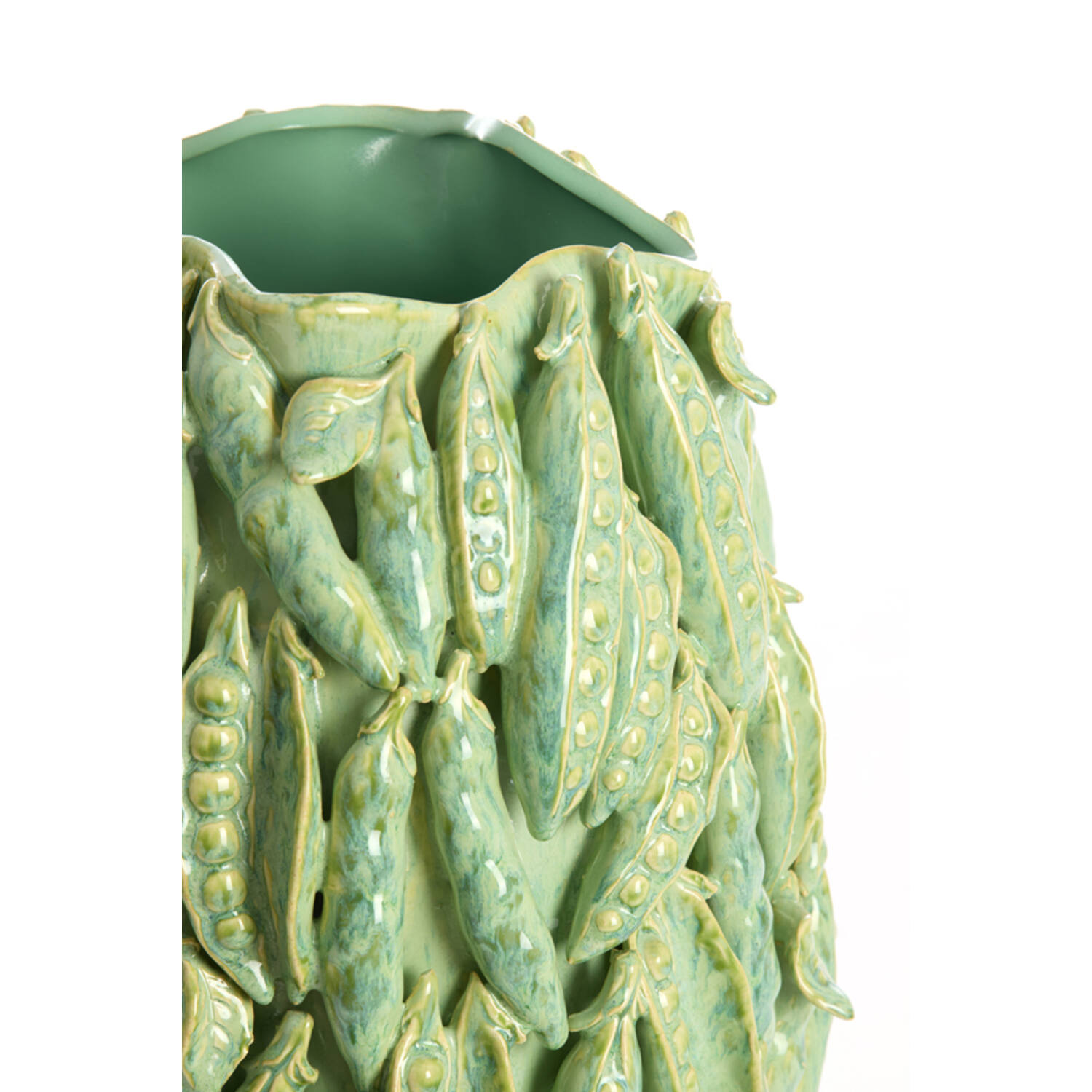 Vaas deco Ø21x31 cm FABA keramiek mint groen