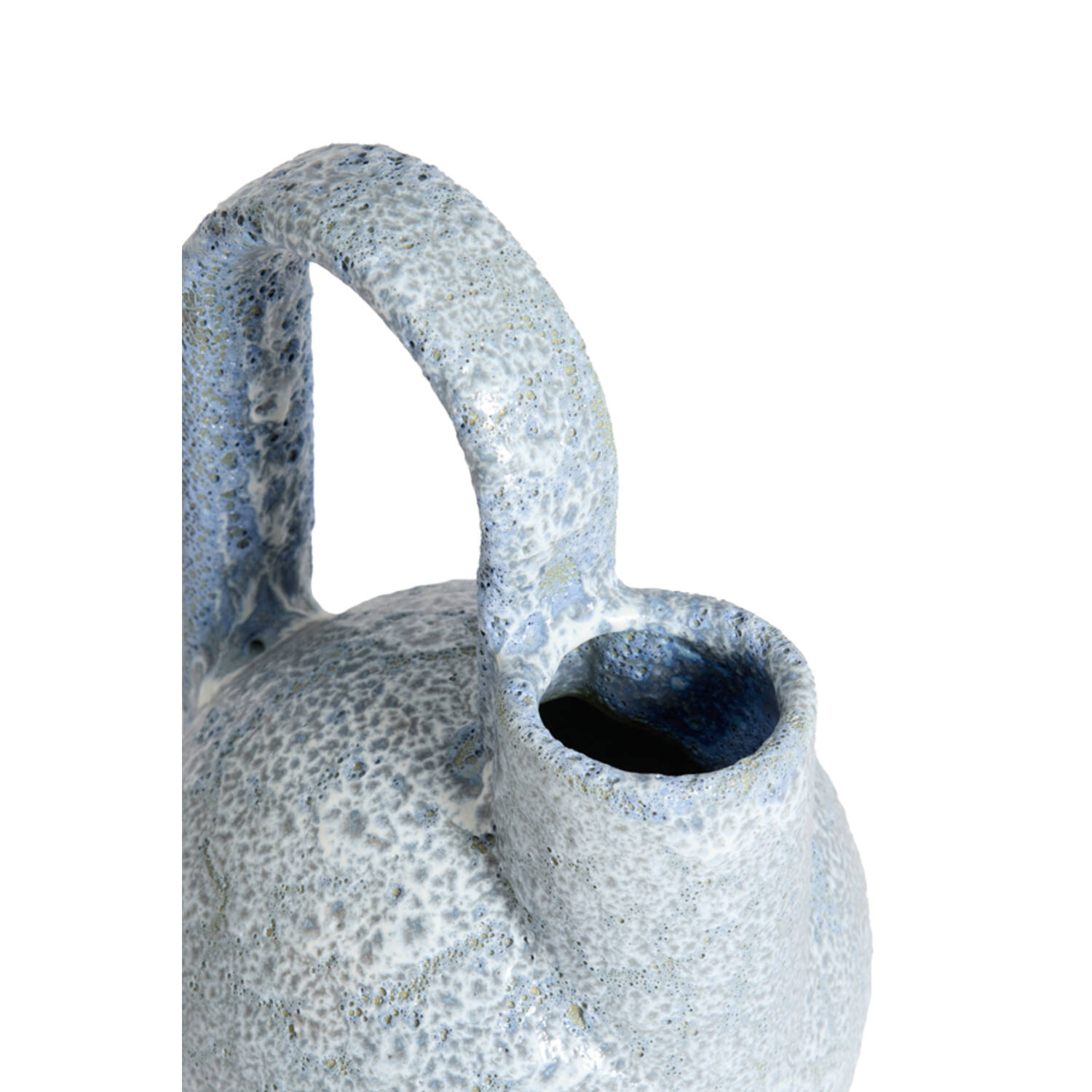 Vase deco 16x15,5x26 cm SERRES ceramics light blue