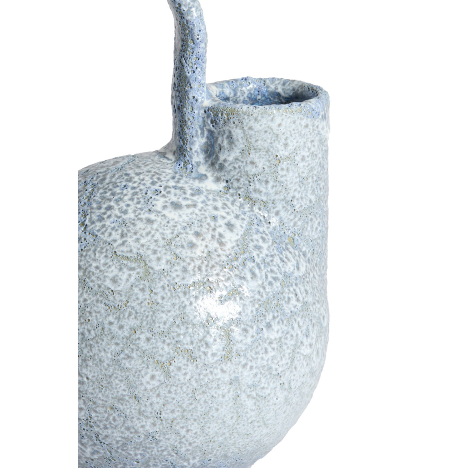 Vase deco 16x15,5x26 cm SERRES ceramics light blue