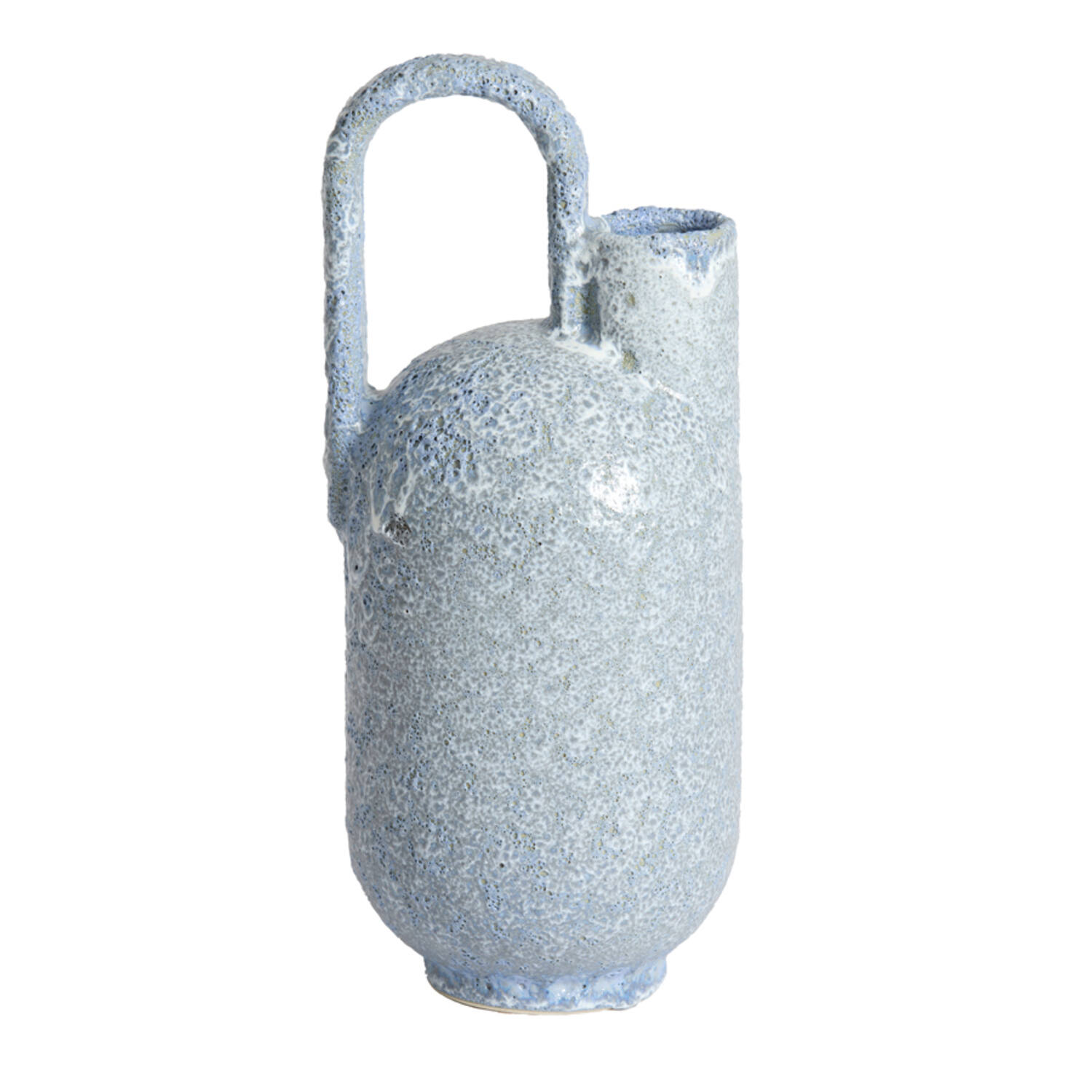 Vase deco 16,5x15,5x37 cm SERRES ceramics light blue
