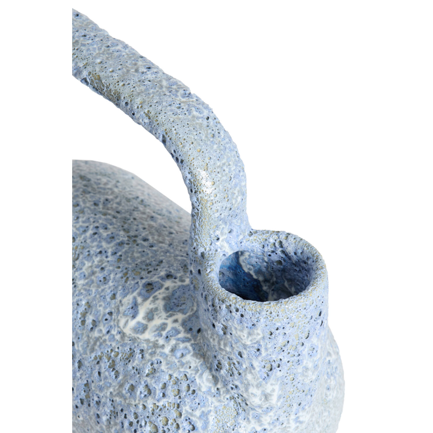 Vase deco 25x14x24 cm SERRES ceramics light blue
