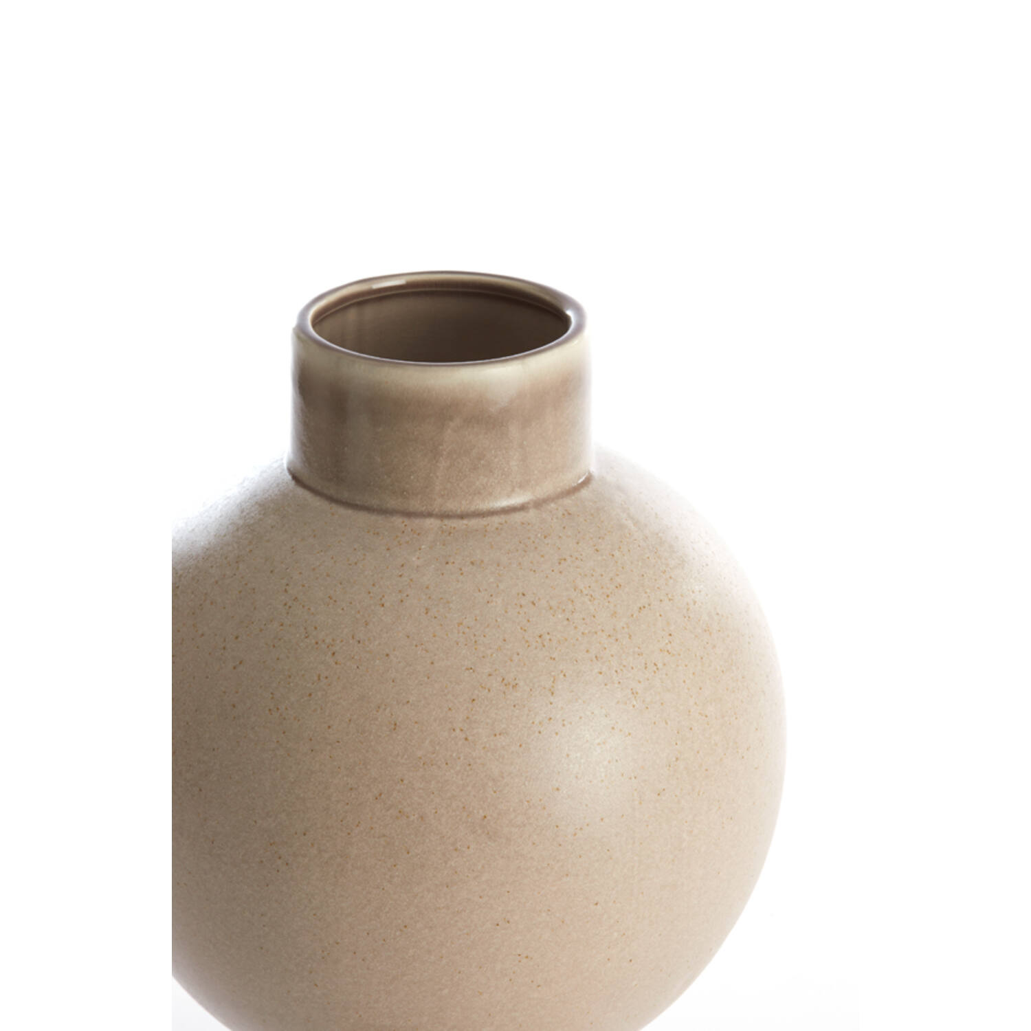 Vaas deco Ø28x38 cm ZELATA keramiek zand