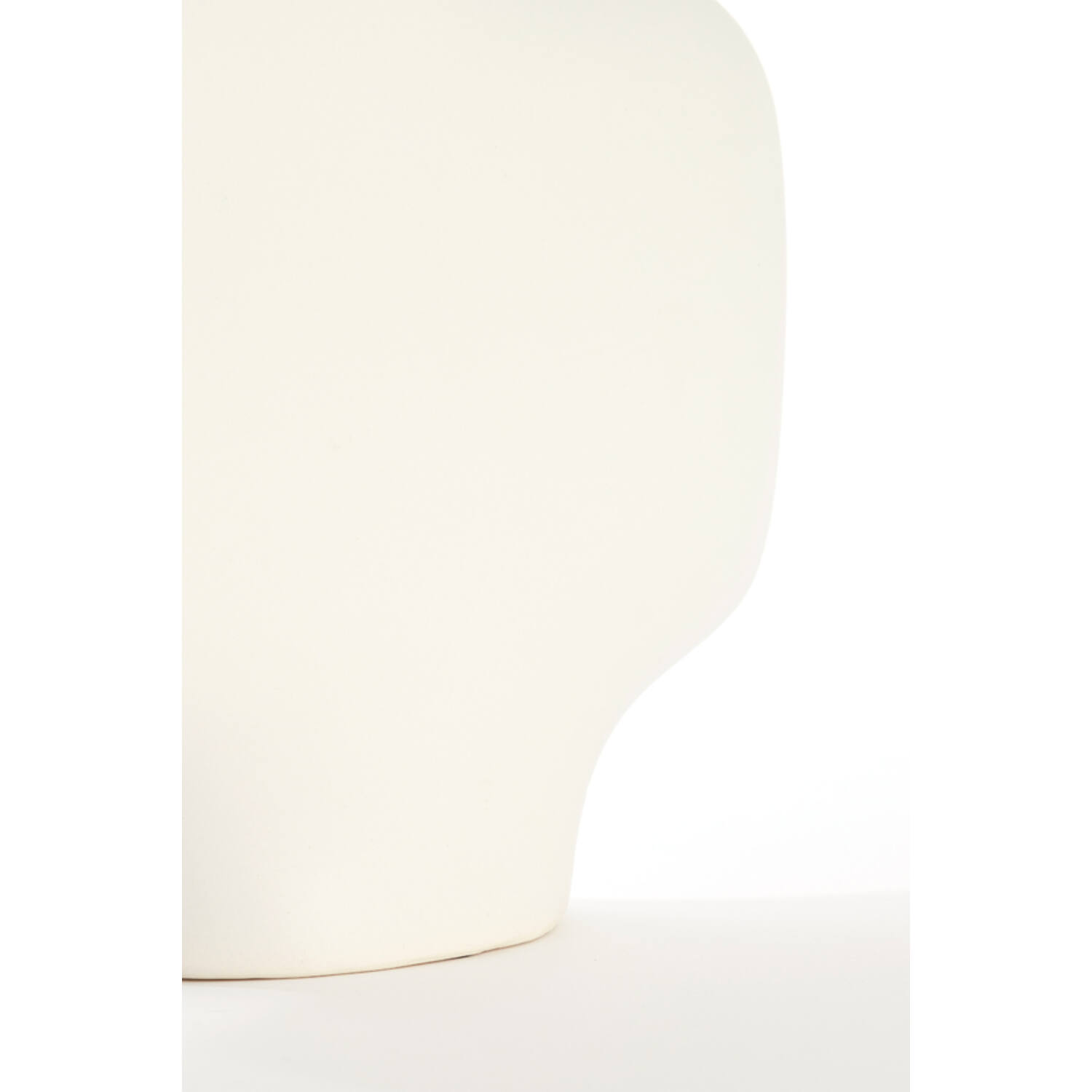 Vaas deco 30x10,5x36 cm TROVO keramiek wit
