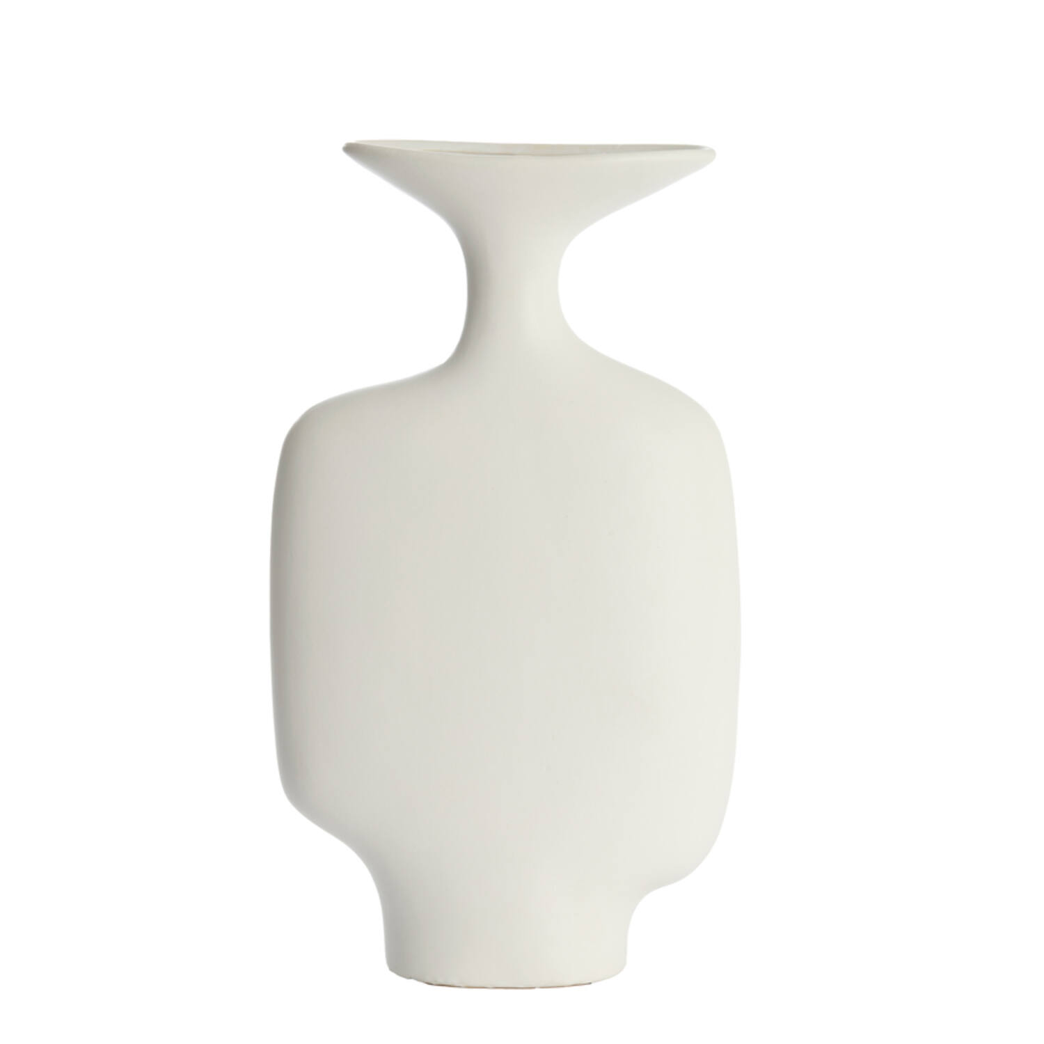 Vase deco 23x9,5x40,5 cm TROVO ceramics white
