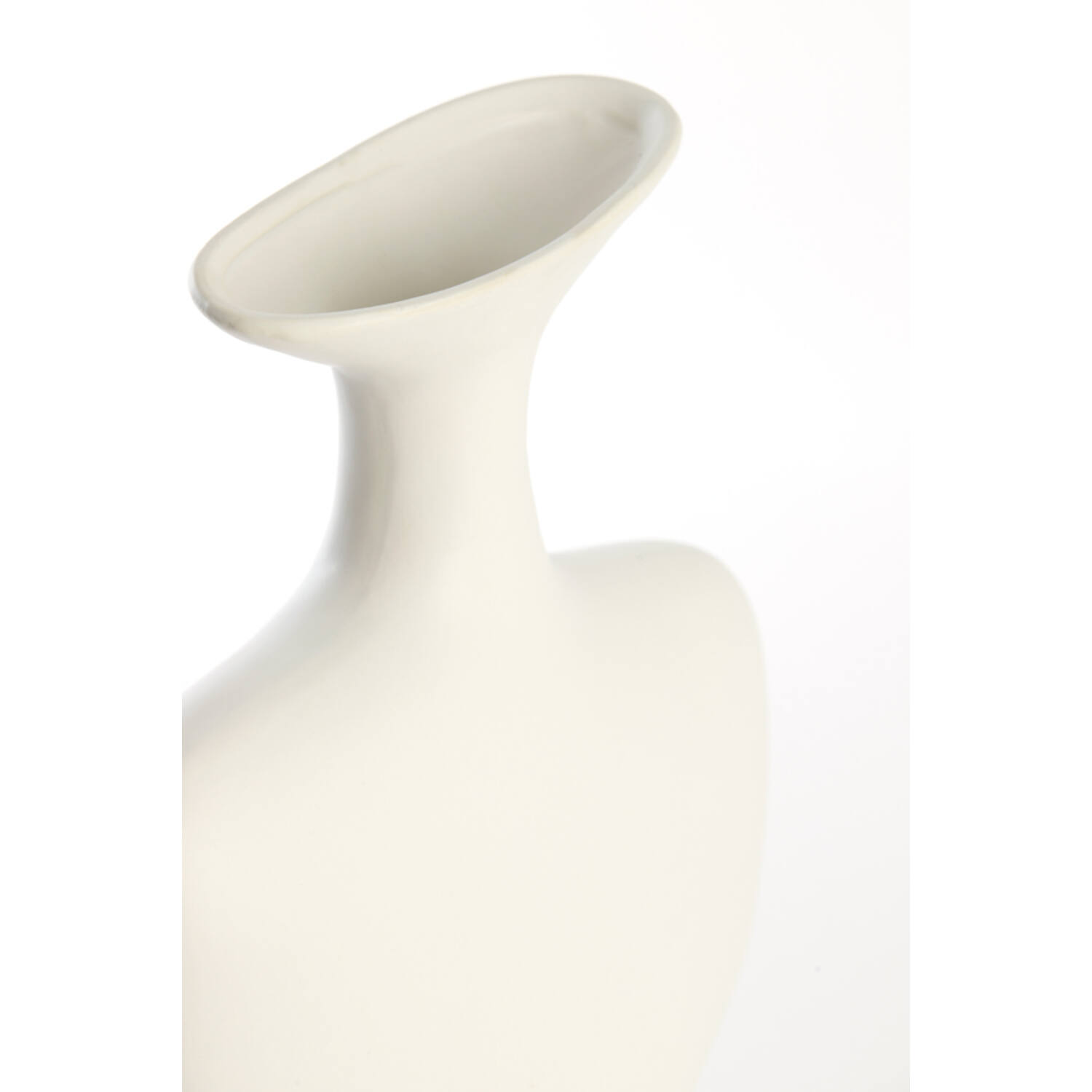 Vase deco 23x9,5x40,5 cm TROVO ceramics white