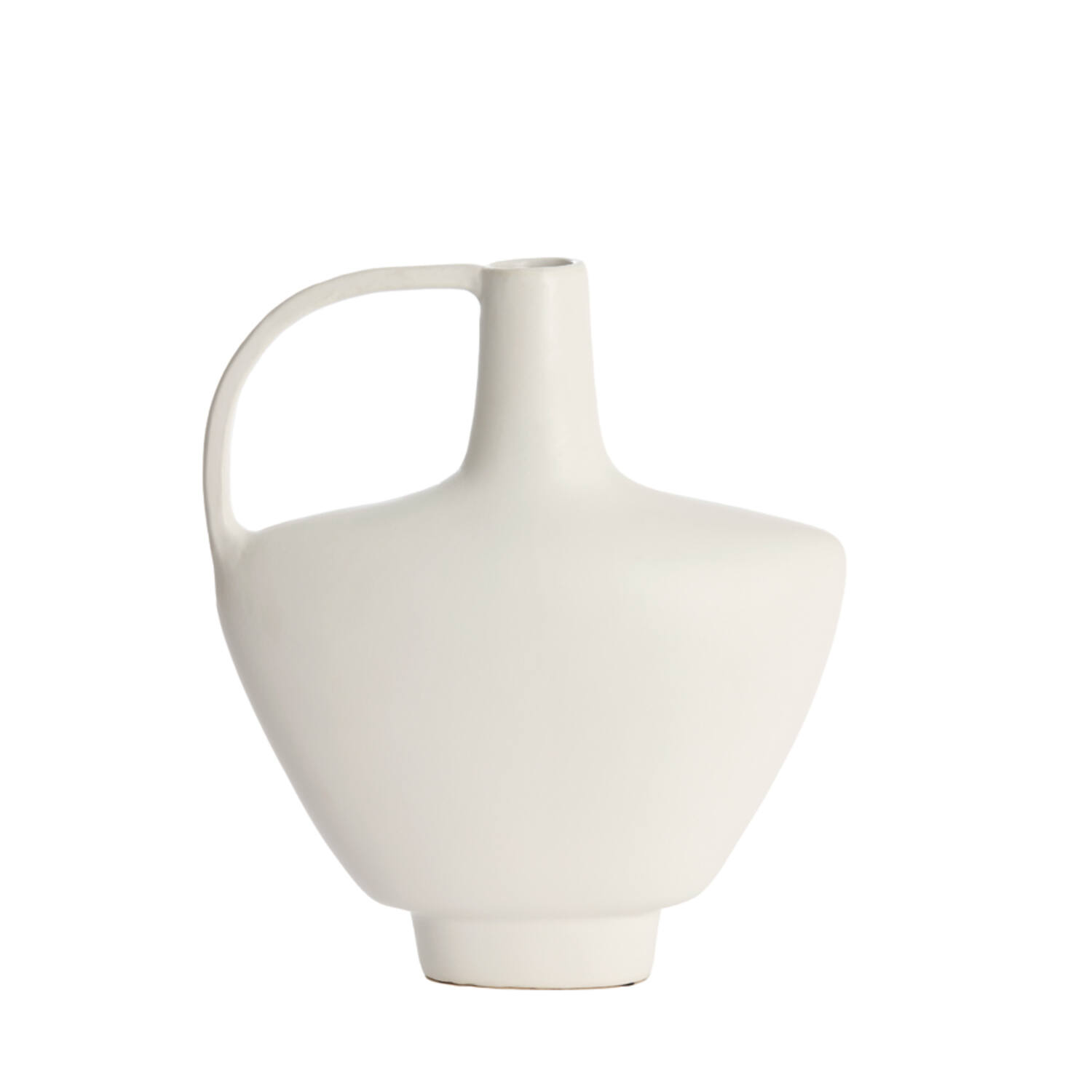 Vase deco 32x12x37 cm OZZERO ceramics white