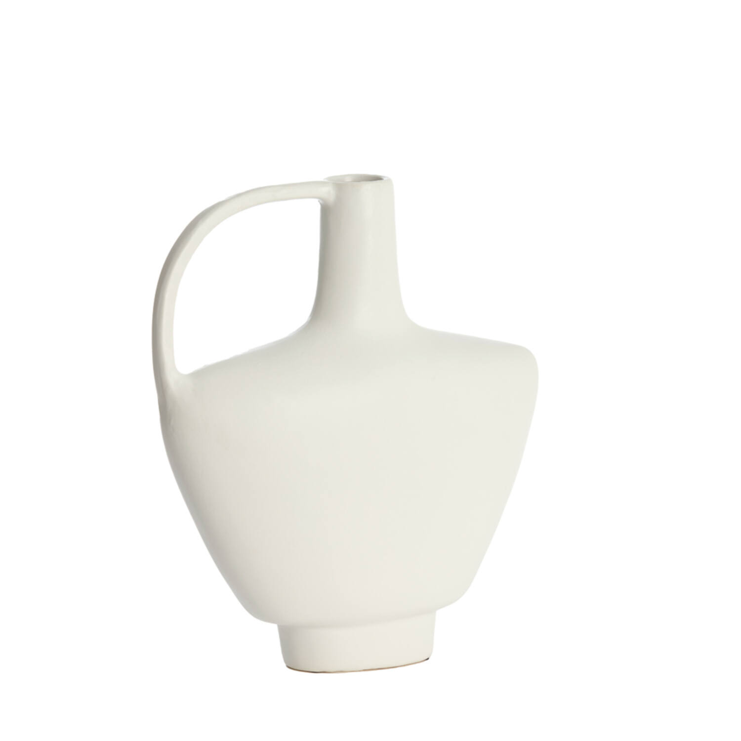 Vase deco 32x12x37 cm OZZERO ceramics white